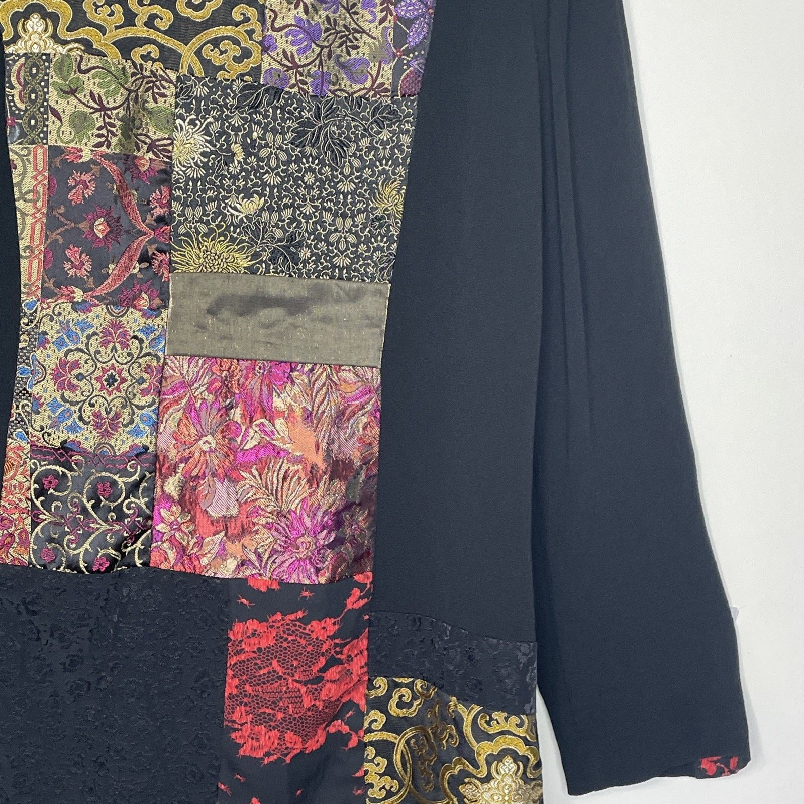 Other VTG Patchwork Tapestry Boho Jacket Art Wear Festival Blazer Size M / US 6-8 / IT 42-44 - 12 Thumbnail