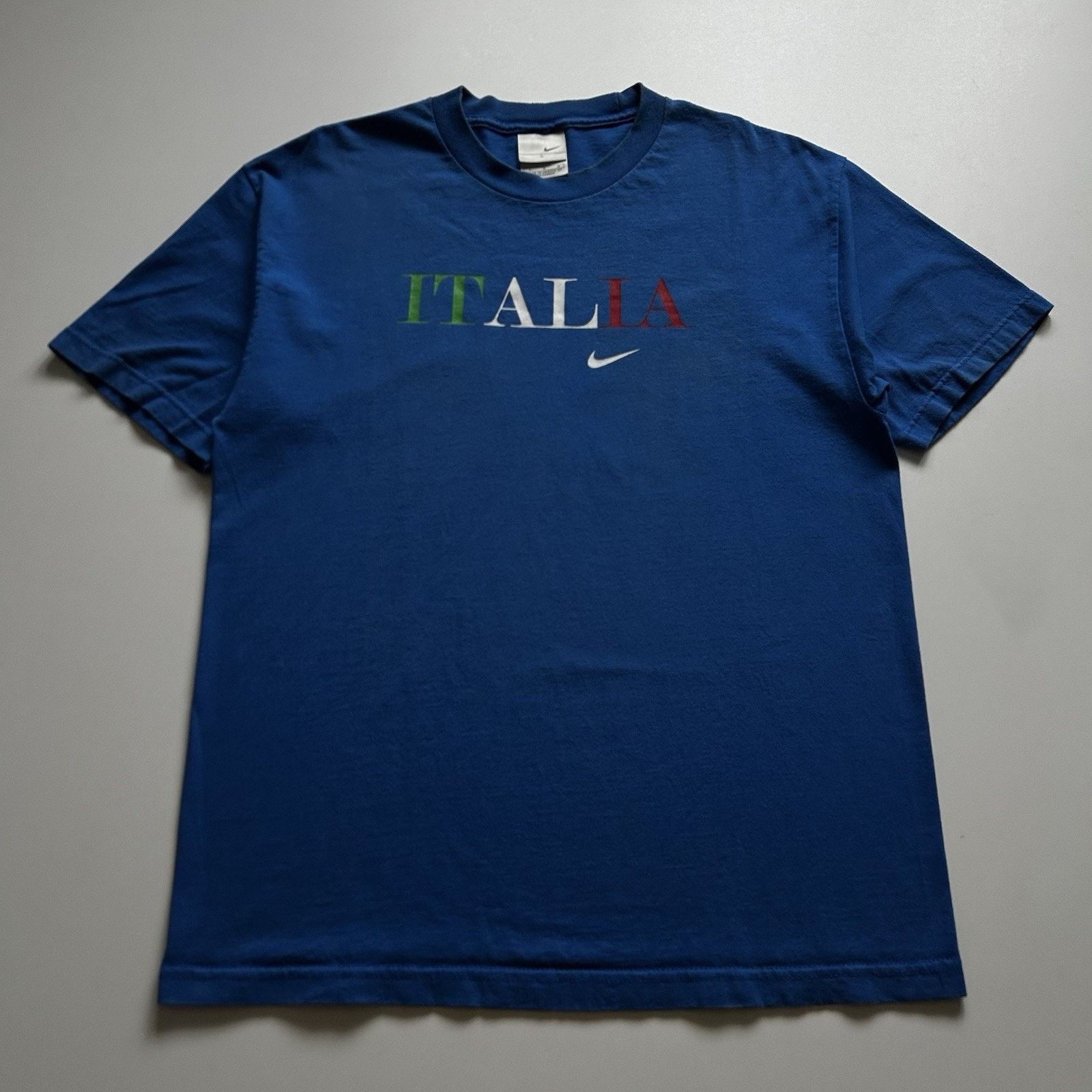 Nike × Vintage Vintage Y2K Nike Shirt Large Italia Soccer Futbol World Cup Size US L / EU 52-54 / 3 - 1 Thumbnail