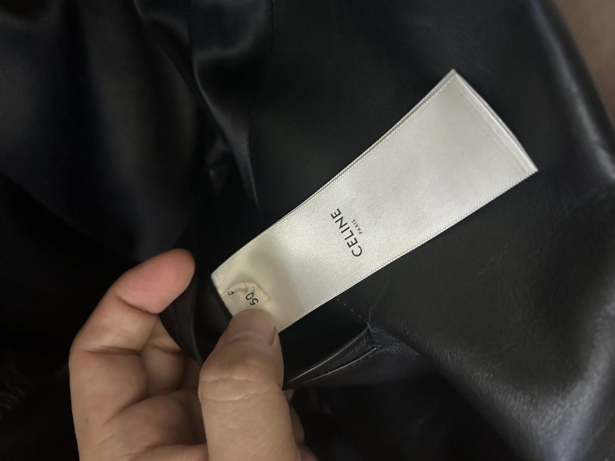 Celine Celine FW19 Two Tone Padded Biker Leather Jacket (sz50) Size US M / EU 48-50 / 2 - 4 Thumbnail