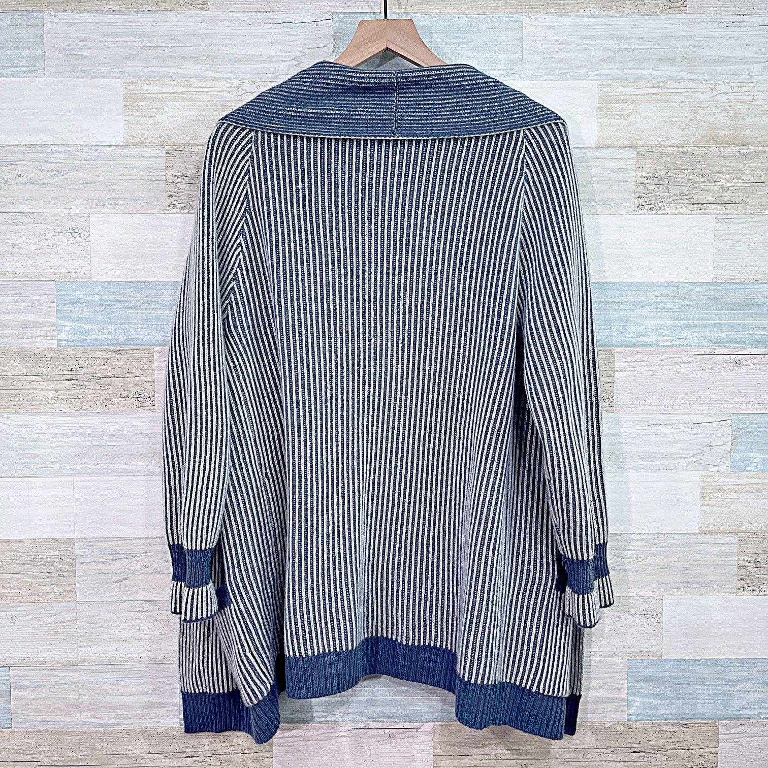 Other Haven Well Within 100% Cashmere Cardigan Blue Womens Large Size L / US 10 / IT 46 - 5 Thumbnail