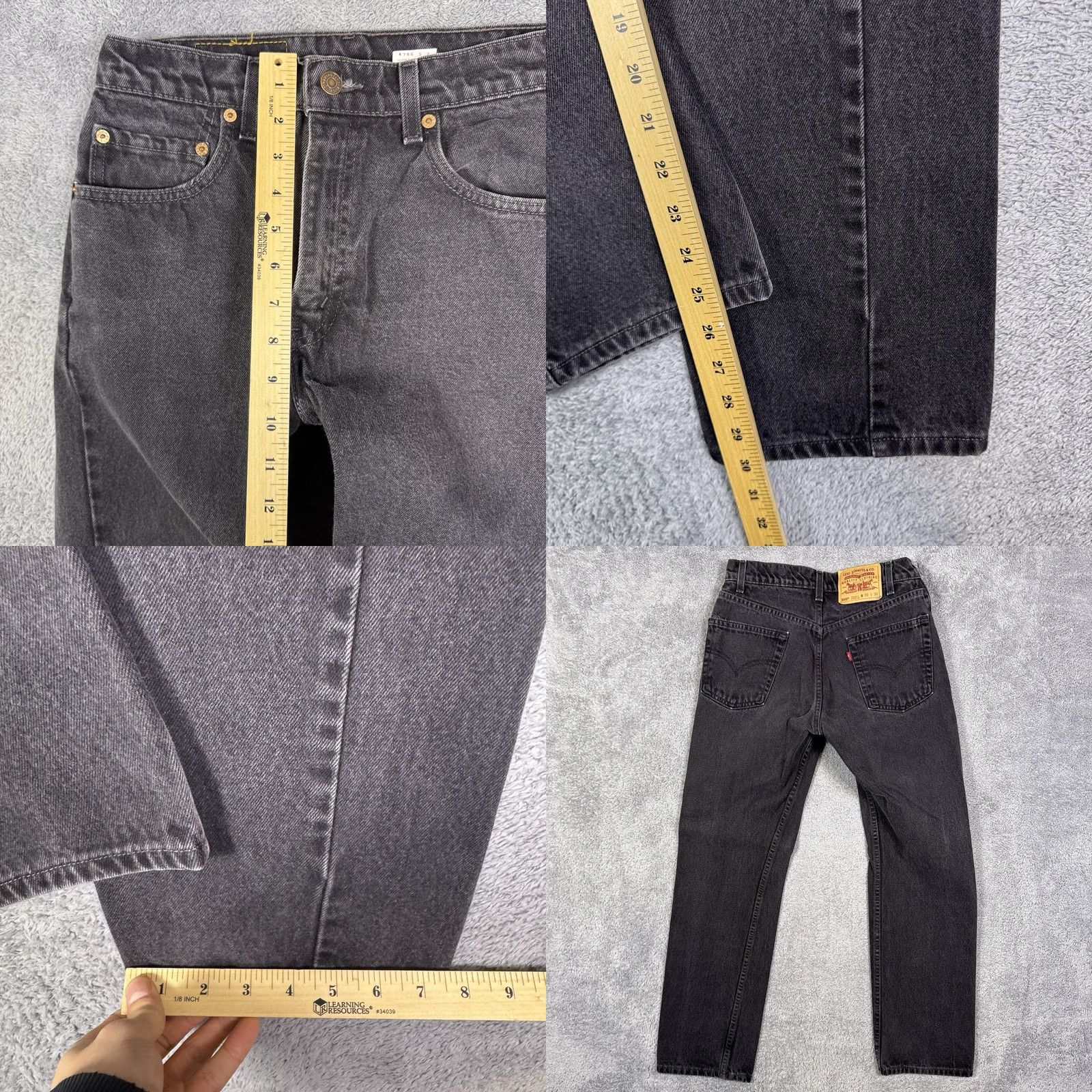 Levi's VINTAGE Levi's 505 Jeans Men 30x30 Paper Tag 1998 Grunge 90s Skater Straight Denim Jeans Size US 30 / EU 46 - 8 Thumbnail