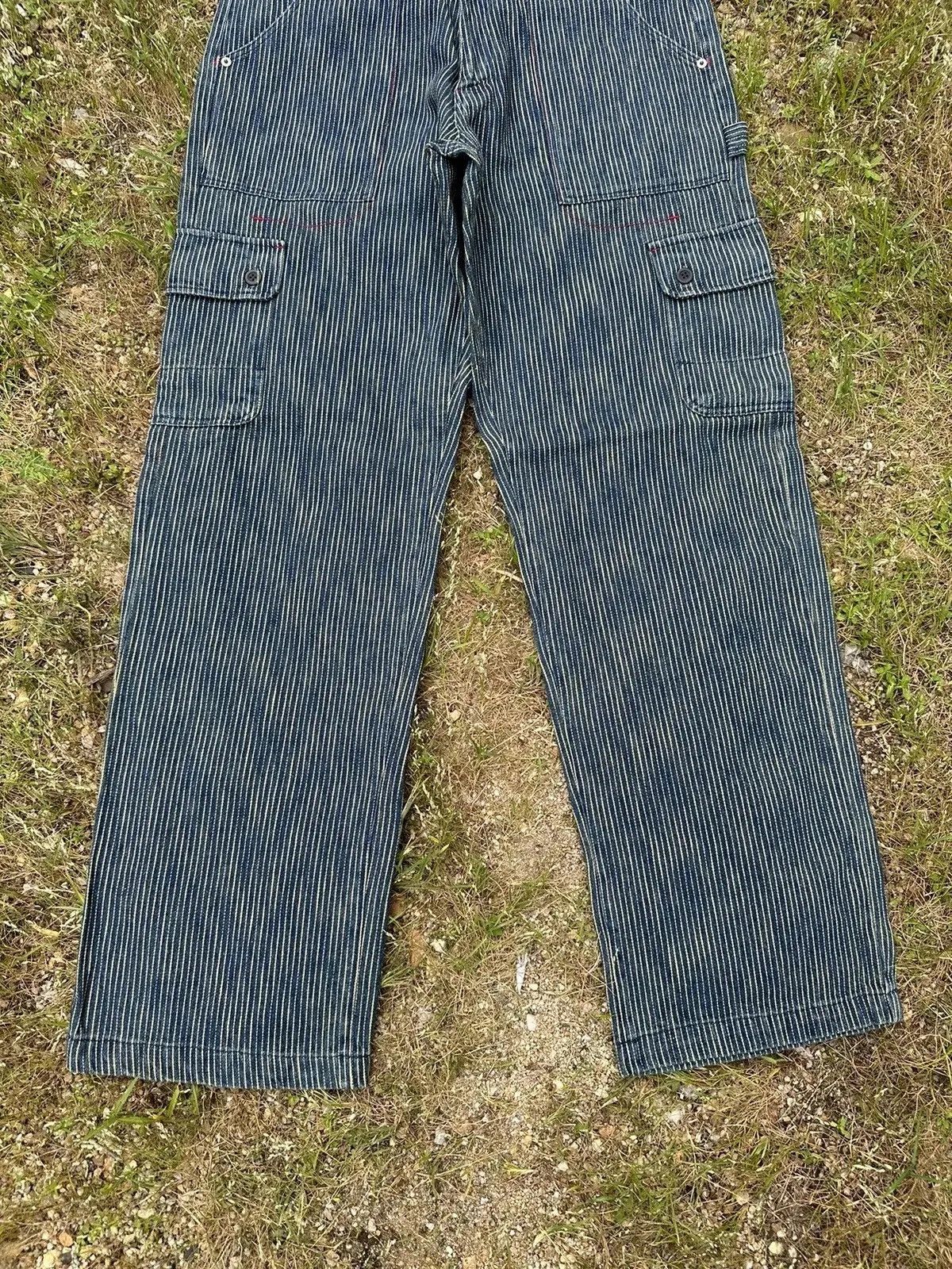 Solid and Striped HYPER REMIX HICKORY STRIPED VINTAGE WORKWEAR WABASH CARGO Size US 31 - 5 Thumbnail