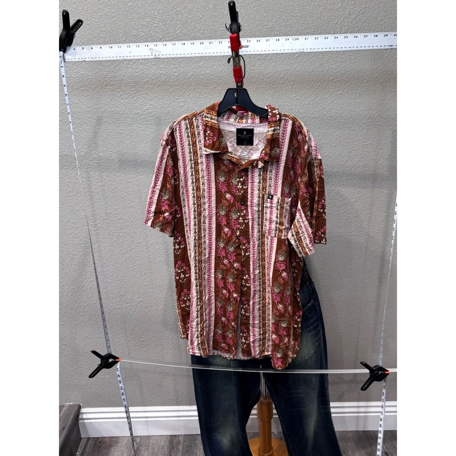 Junk Food Junkfood Clothing Retro Floral SHORT SLEEVE BUTTON UP SHIRT XL Size US XL / EU 56 / 4 - 2 Thumbnail