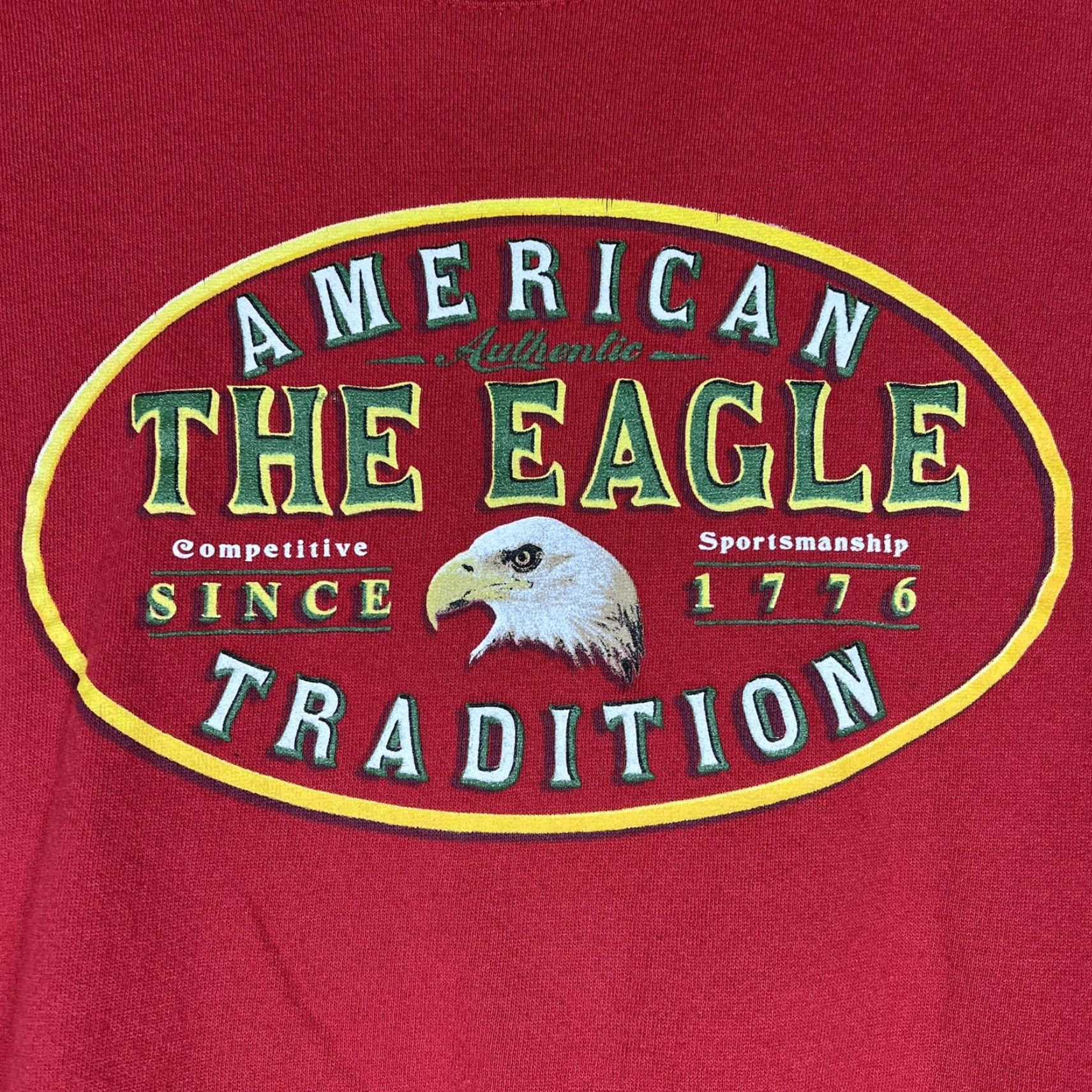 Jerzees Jerzees NuBlend Crewneck Sweater Mens XL Red The Eagle American Tradition Size US XL / EU 56 / 4 - 6 Thumbnail