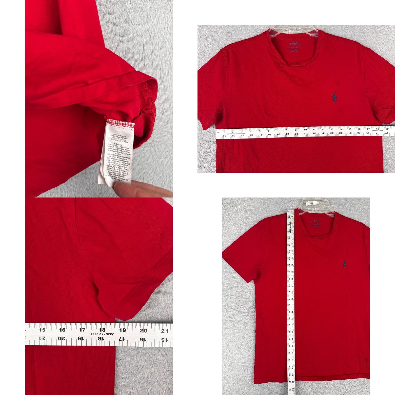 Ralph Lauren Ralph Lauren Polo Shirt Men Small Red 100% Cotton Crew Neck Short Sleeve READ Size US S / EU 44-46 / 1 - 8 Thumbnail