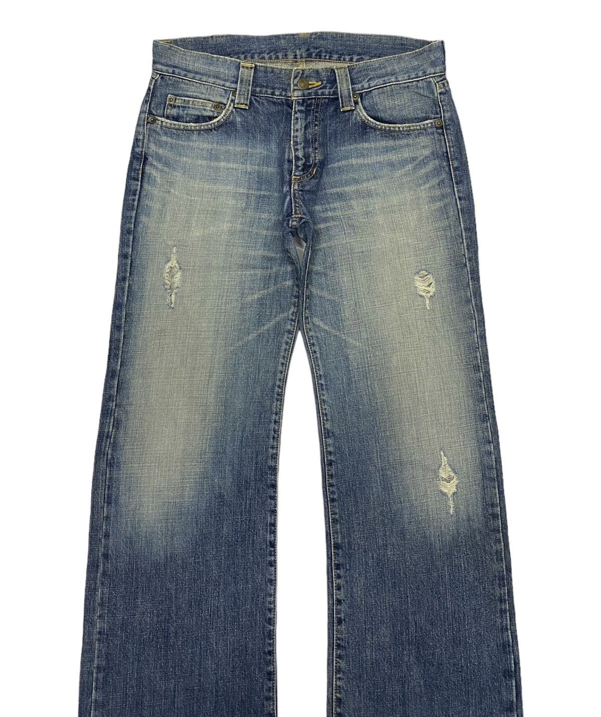 Hysteric Glamour × Japanese Brand GRAIL🔥MTRL 🇯🇵 DISTRESS DENIM JEANS MATERIAL GIRL JEANS Size US 32 / EU 48 - 6 Thumbnail