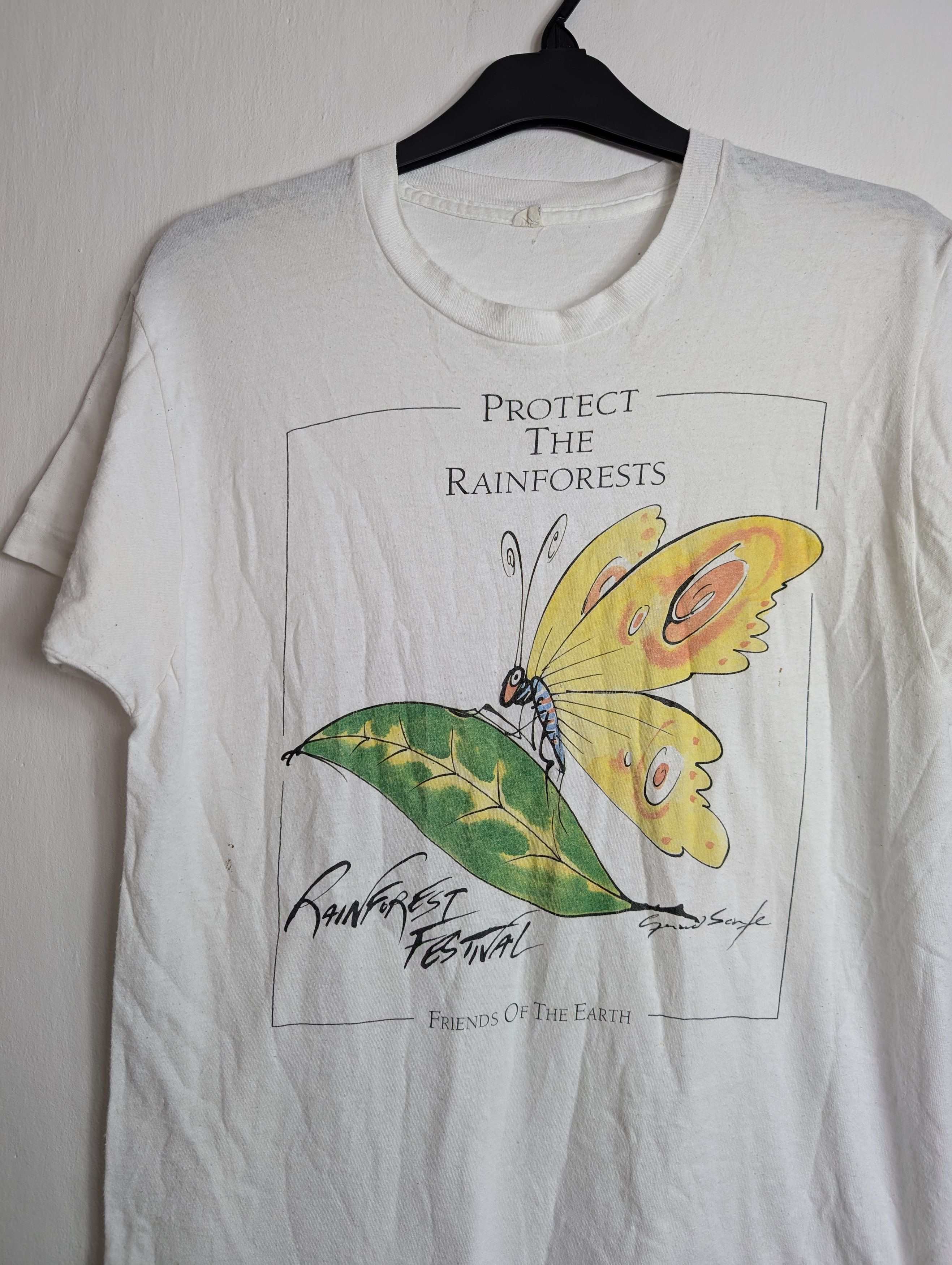 Vintage Vintage 90s Rainforest T-Shirt Screen Stars Single Stitch Size US S / EU 44-46 / 1 - 2 Thumbnail