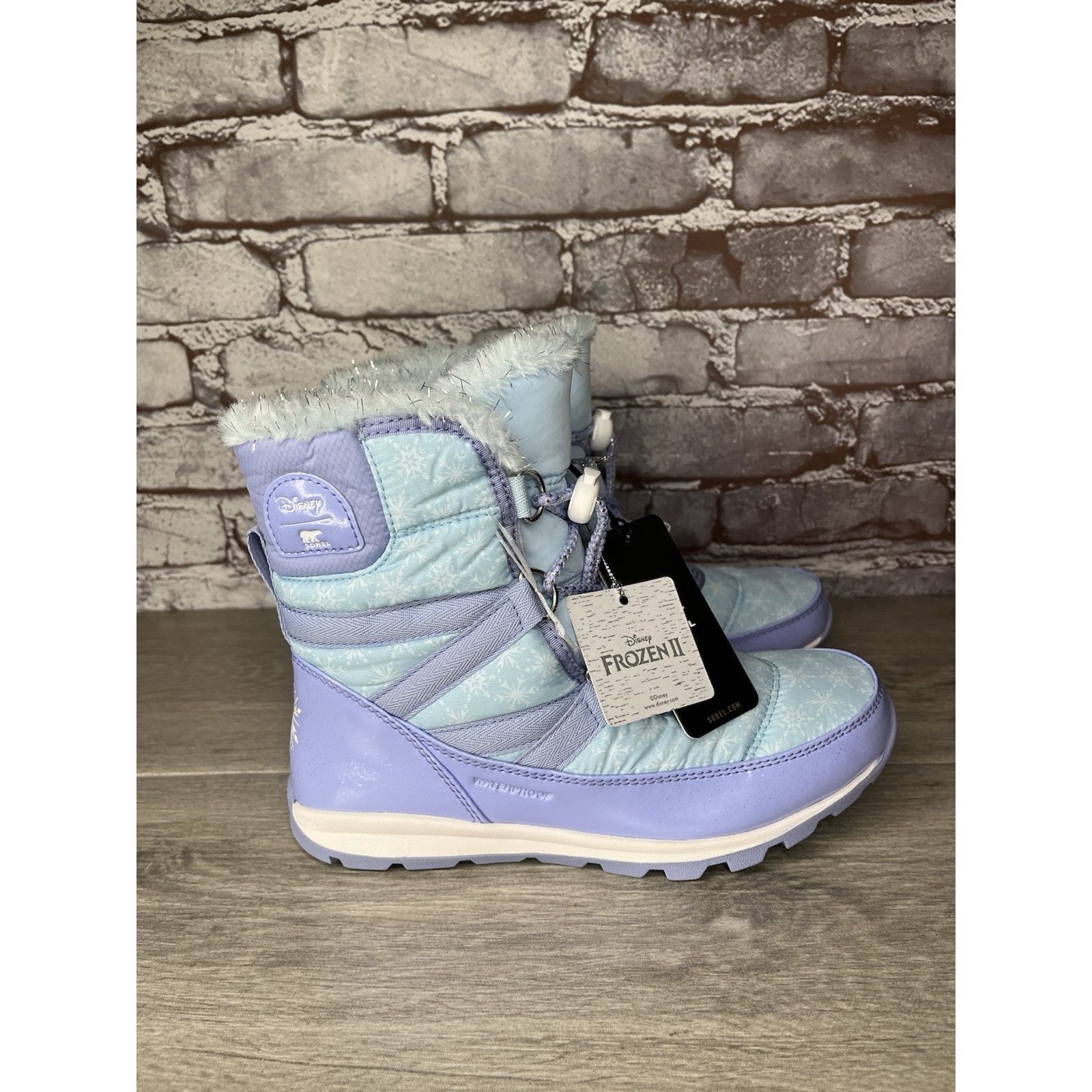 SOREL Disney X Sorel Z52113 Blue Whitney Short Frozen 2 Elsa Snow Size US 5 / IT 35 - 4 Thumbnail