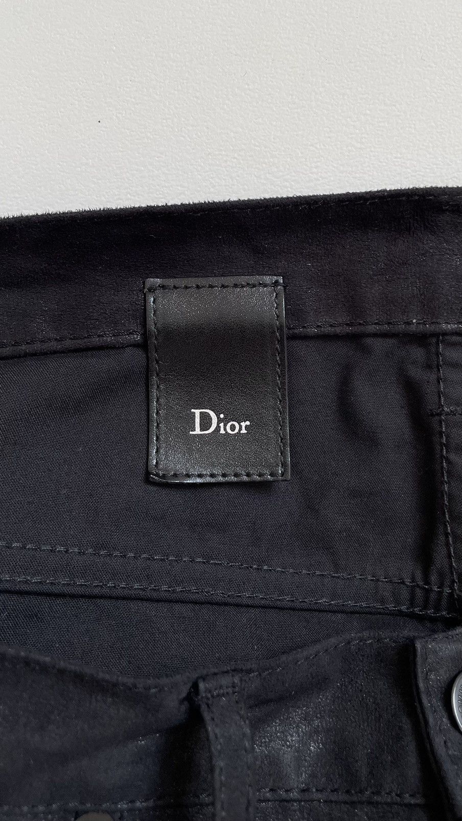 Dior A/W 08 Black Glitter Moleskin Trousers Size US 30 / EU 46 - 5 Thumbnail