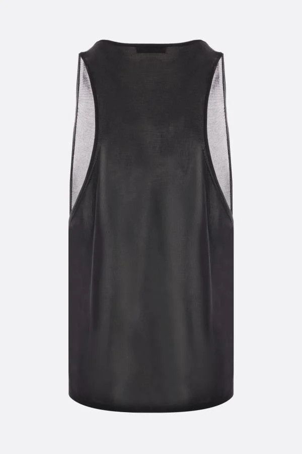 oc11z0126 777517 Debardeur Decollete Tank Tops in Noir