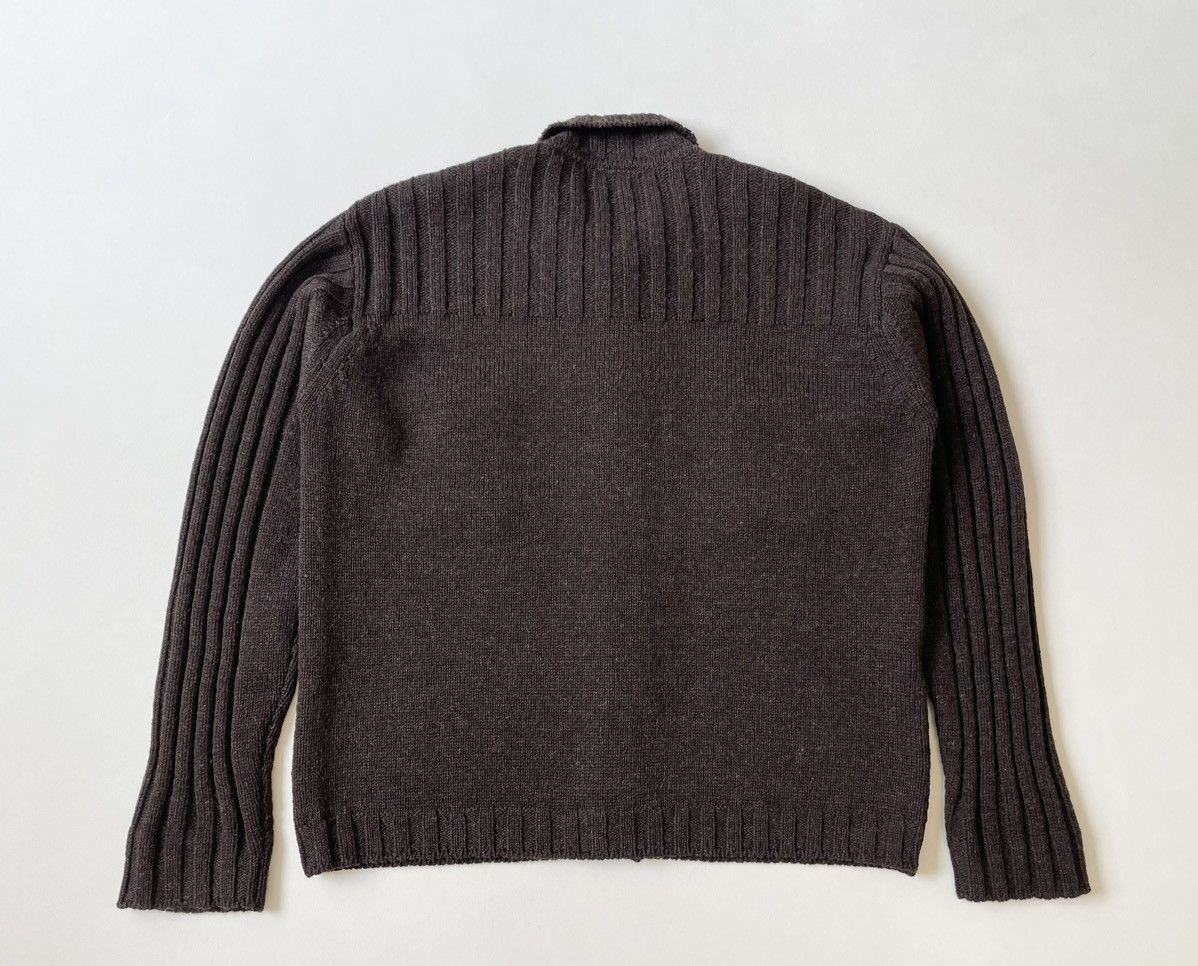 Dries Van Noten Early 2000s Brown Wool Cardigan Size US XL / EU 56 / 4 - 10 Thumbnail