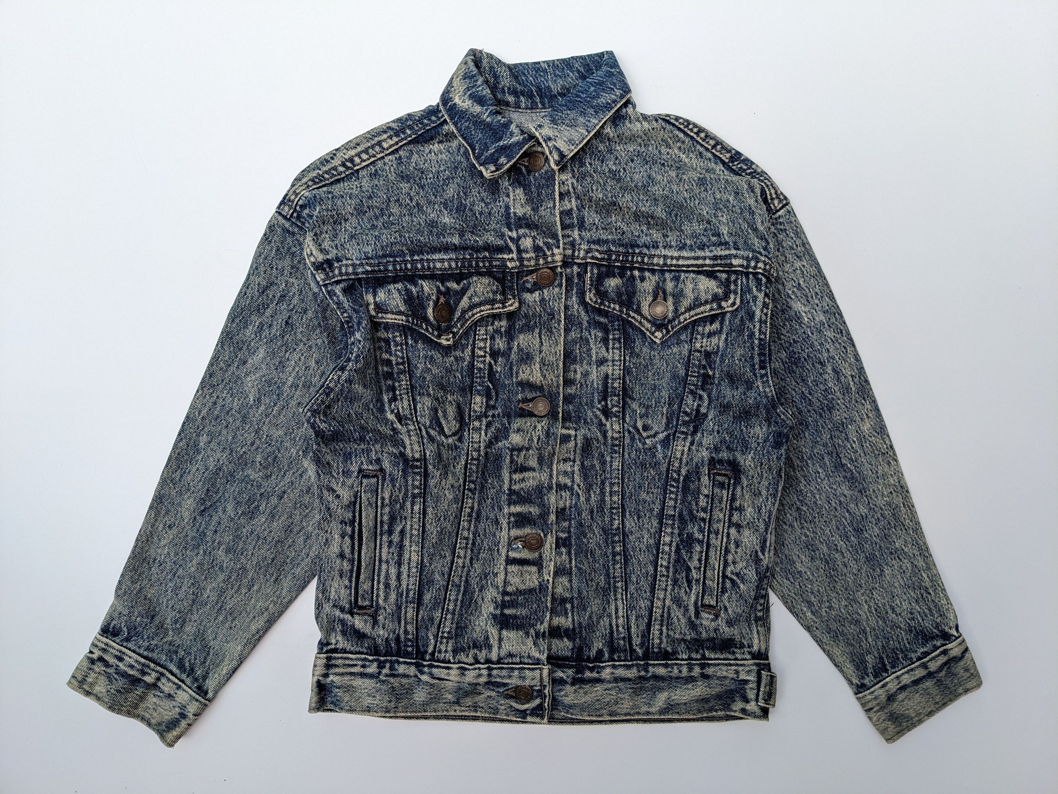 Levi's × Levi's Vintage Clothing Vintage 80s Levi's Acid wash trucker jacket Size US M / EU 48-50 / 2 - 1 Thumbnail