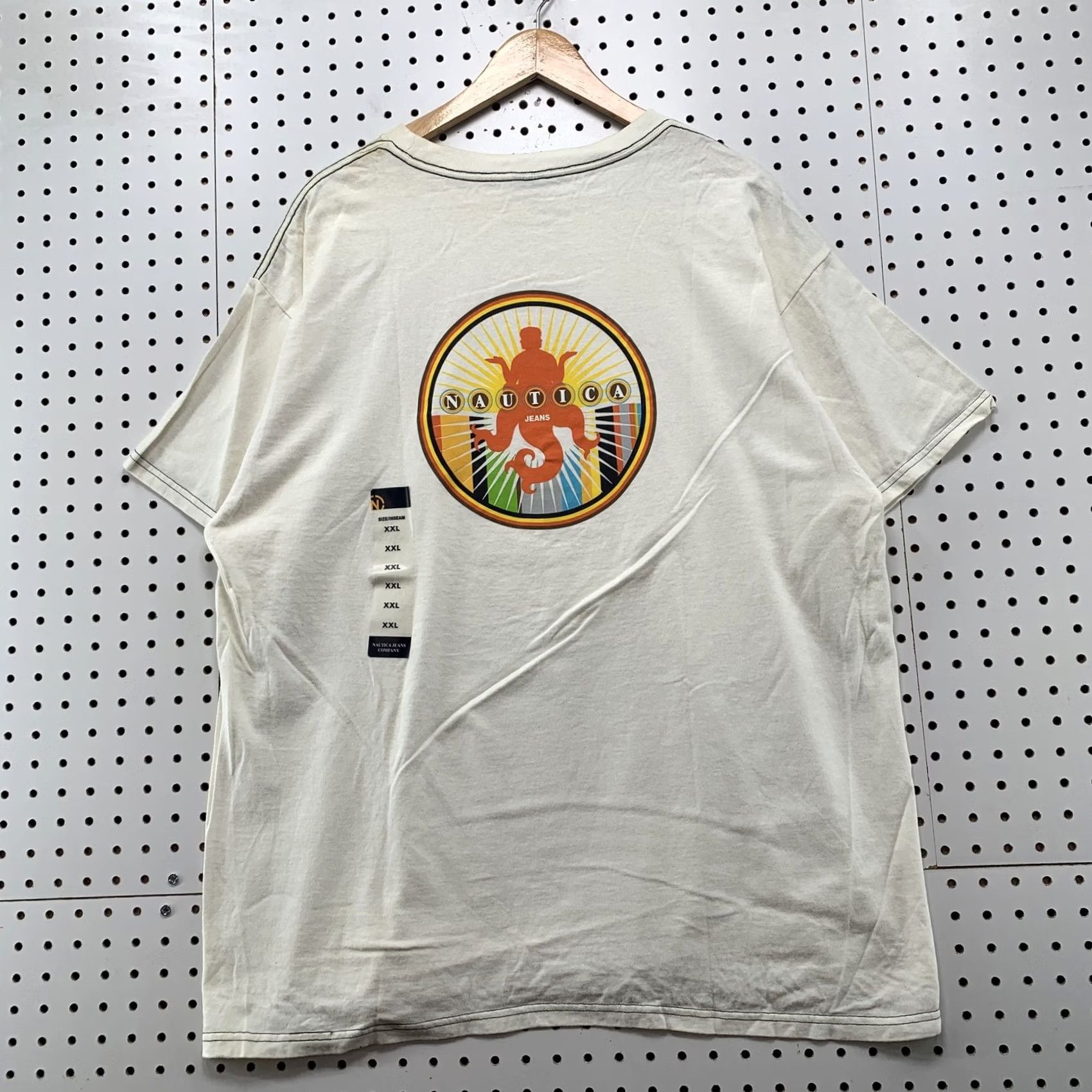 Nautica VINTAGE Nautica Jeans Shirt Mens 2XL White Cream New NWT Shirt Mens 2XL White Jeans Shirt Nautica Size US XXL / EU 58 / 5 - 2 Thumbnail