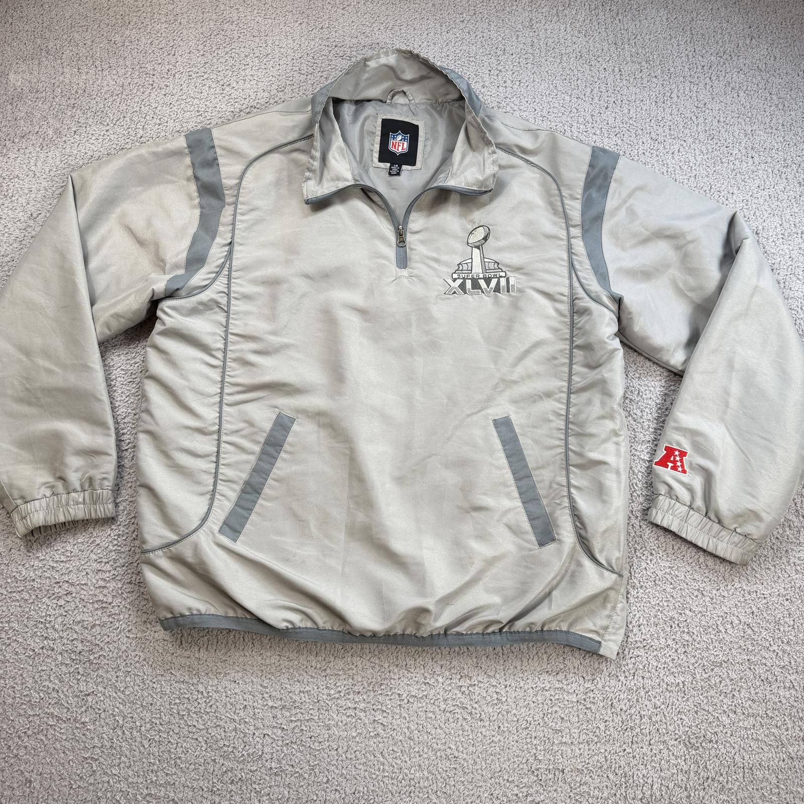 NFL NFL Super Bowl XLVII 2013 New Orleans Pullover Jacket Mens L Size US L / EU 52-54 / 3 - 1 Thumbnail