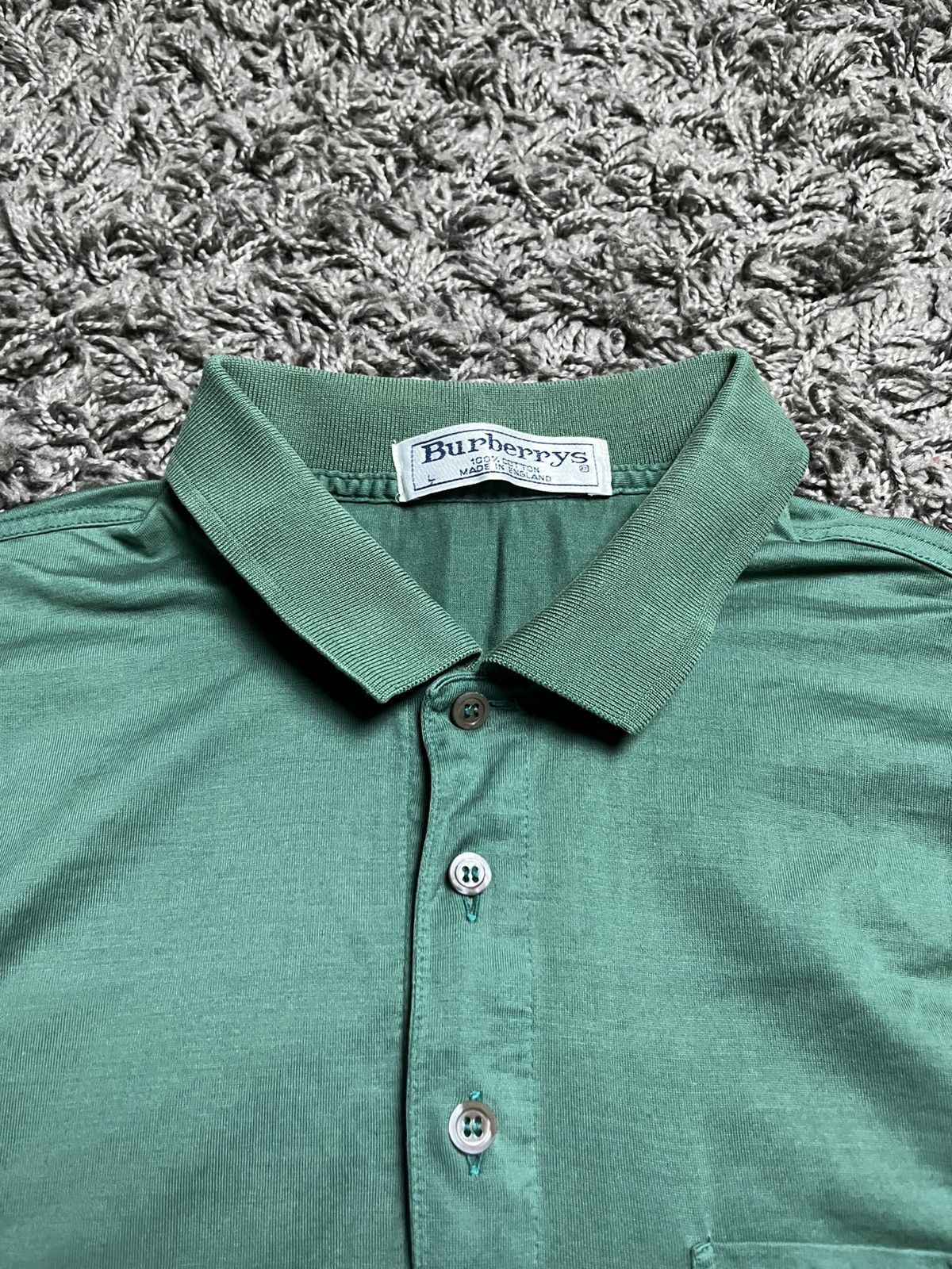 Burberry Burberry Vintage Crest Logo Pocket Polo – Emerald Green Size US L / EU 52-54 / 3 - 4 Thumbnail
