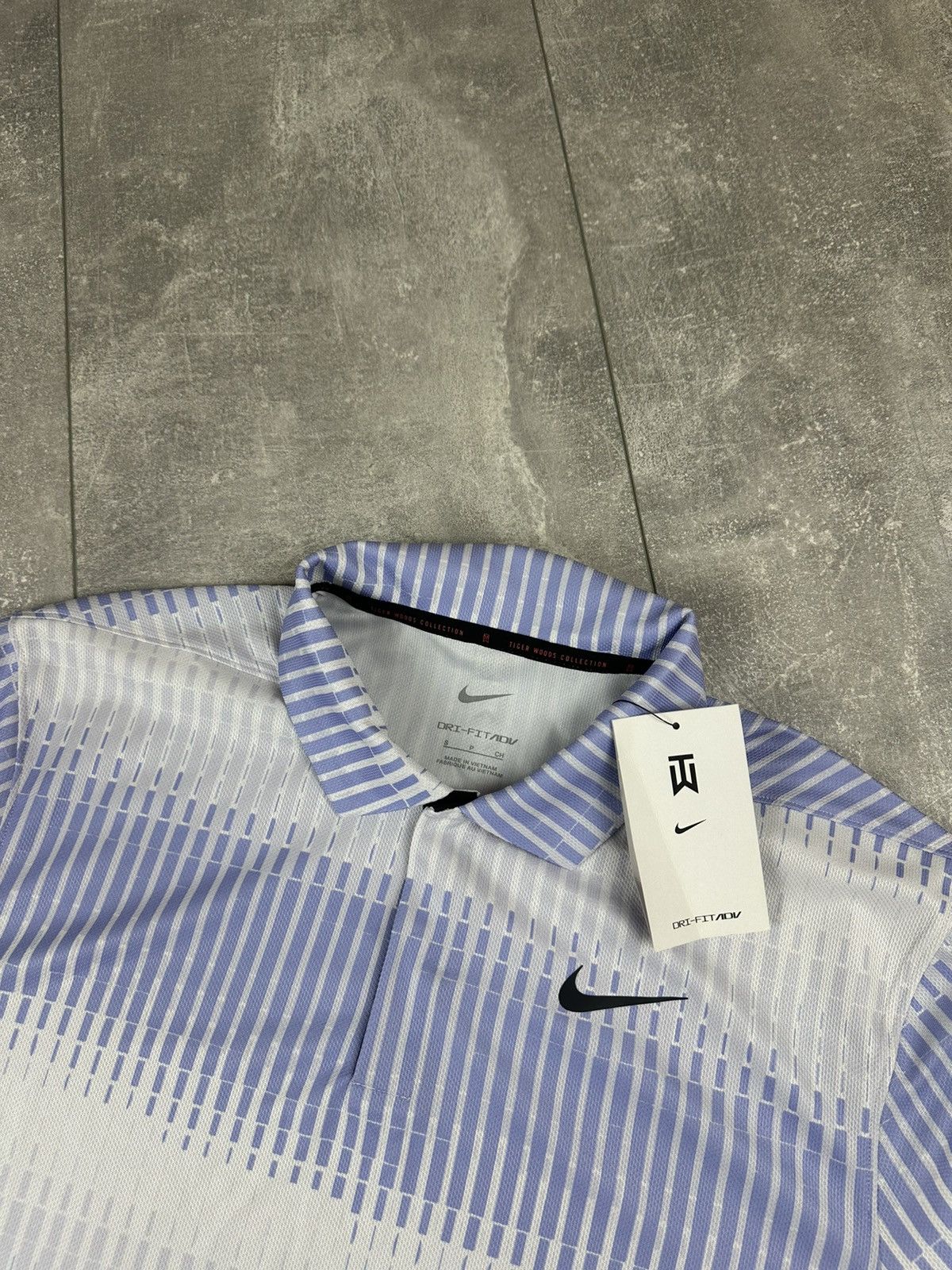 Nike Nike Tiger Woods Collection Striped Polo Jersey Size US S / EU 44-46 / 1 - 4 Thumbnail