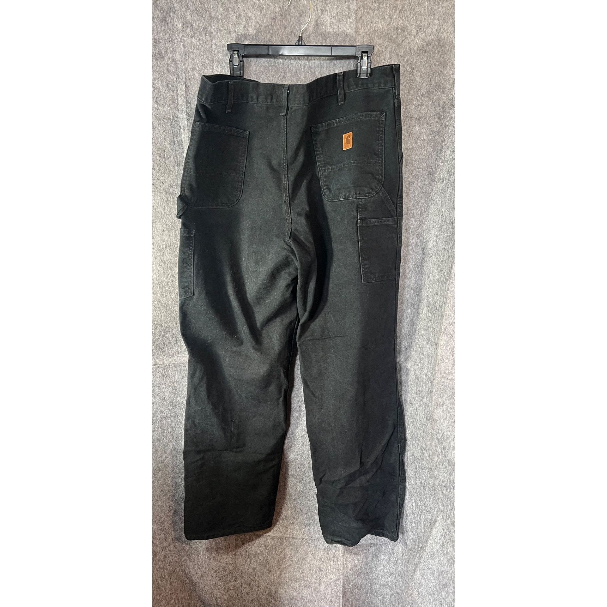 Carhartt Carhartt Mens Black Cotton Work Pants Size 40x34 With Utilit Size US 40 / EU 56 - 2 Thumbnail