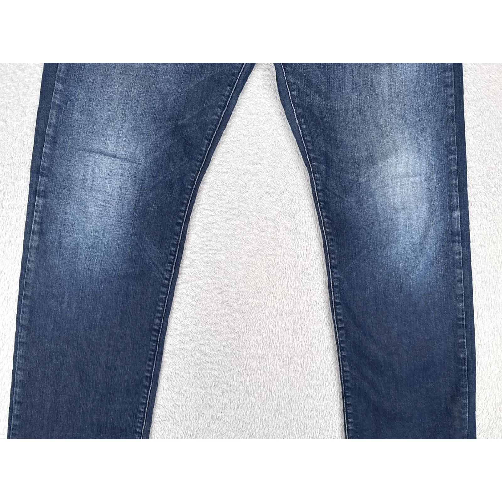 Hugo Boss Hugo Boss Kansas Jeans Mens 38x32 Blue Stretch Denim Straight Leg Pants Logo 90s Special Size US 38 / EU 54 - 3 Thumbnail