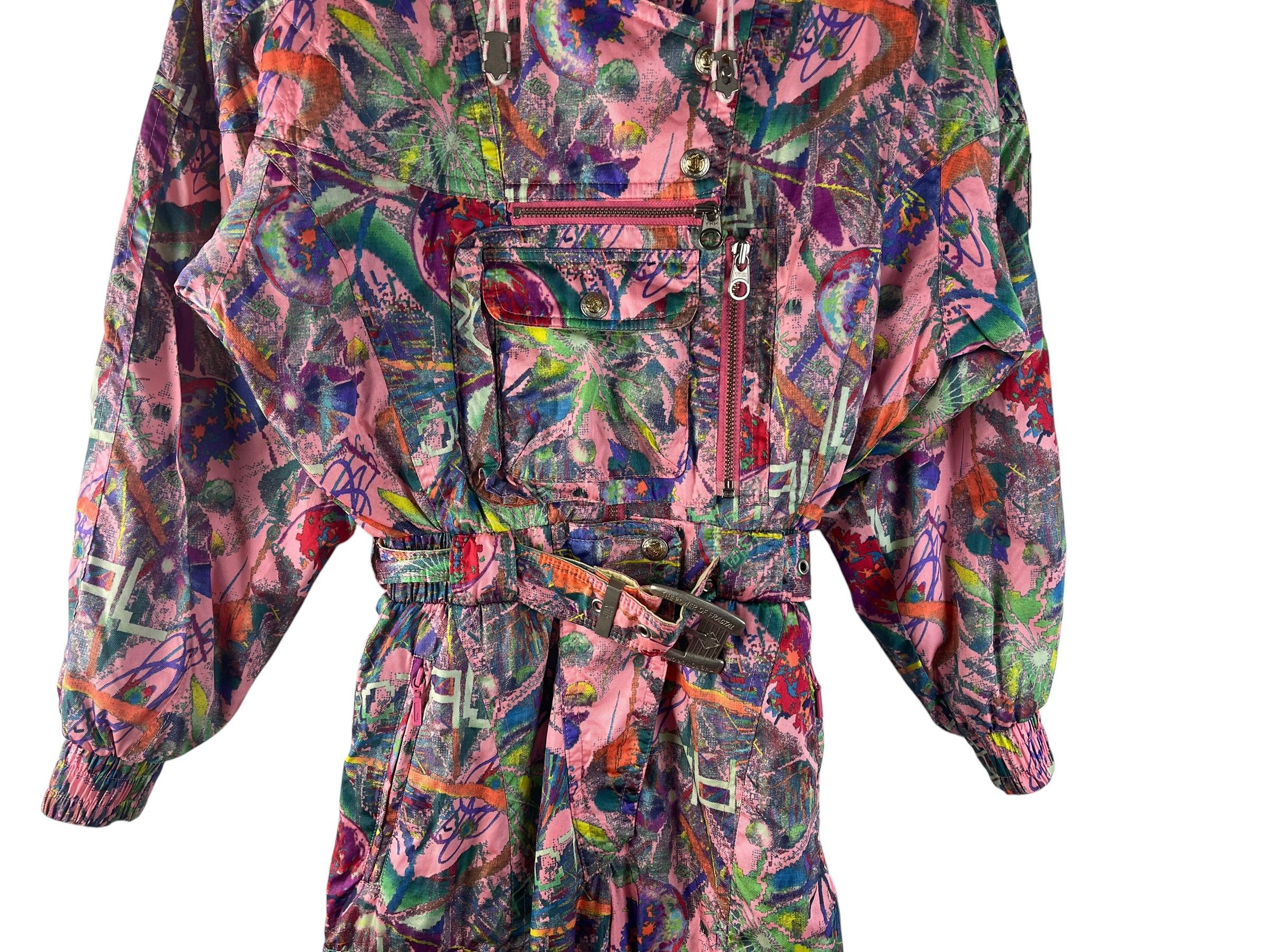 Japanese Brand Vintage Killy “The Power of Fractal” Ski Suit Snow Suit Size US 30 / EU 46 - 6 Thumbnail