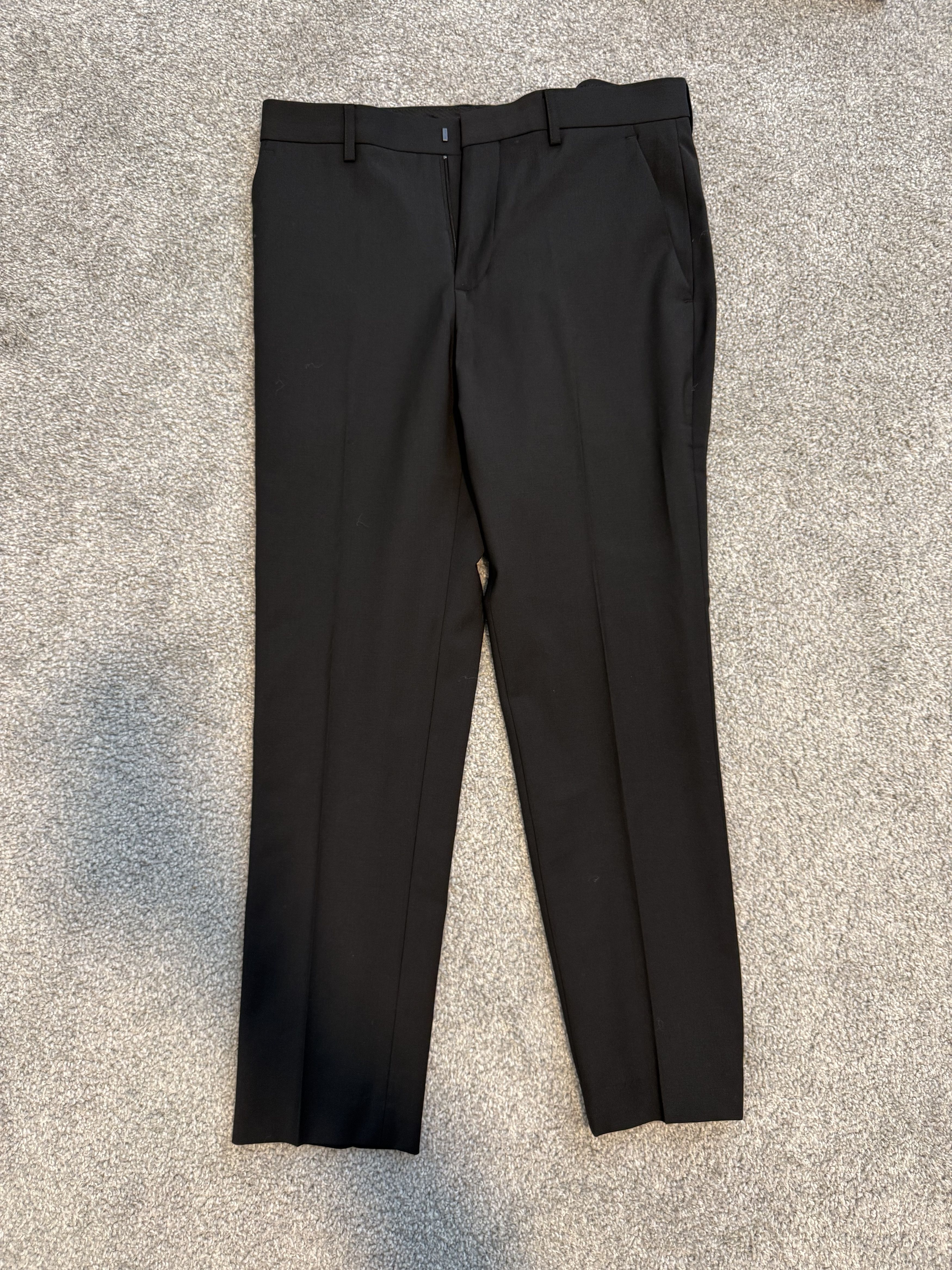 Express EXTRA SLIM BLACK WOOL-BLEND MODERN TECH SUIT PANT Size US 29 - 1 Thumbnail