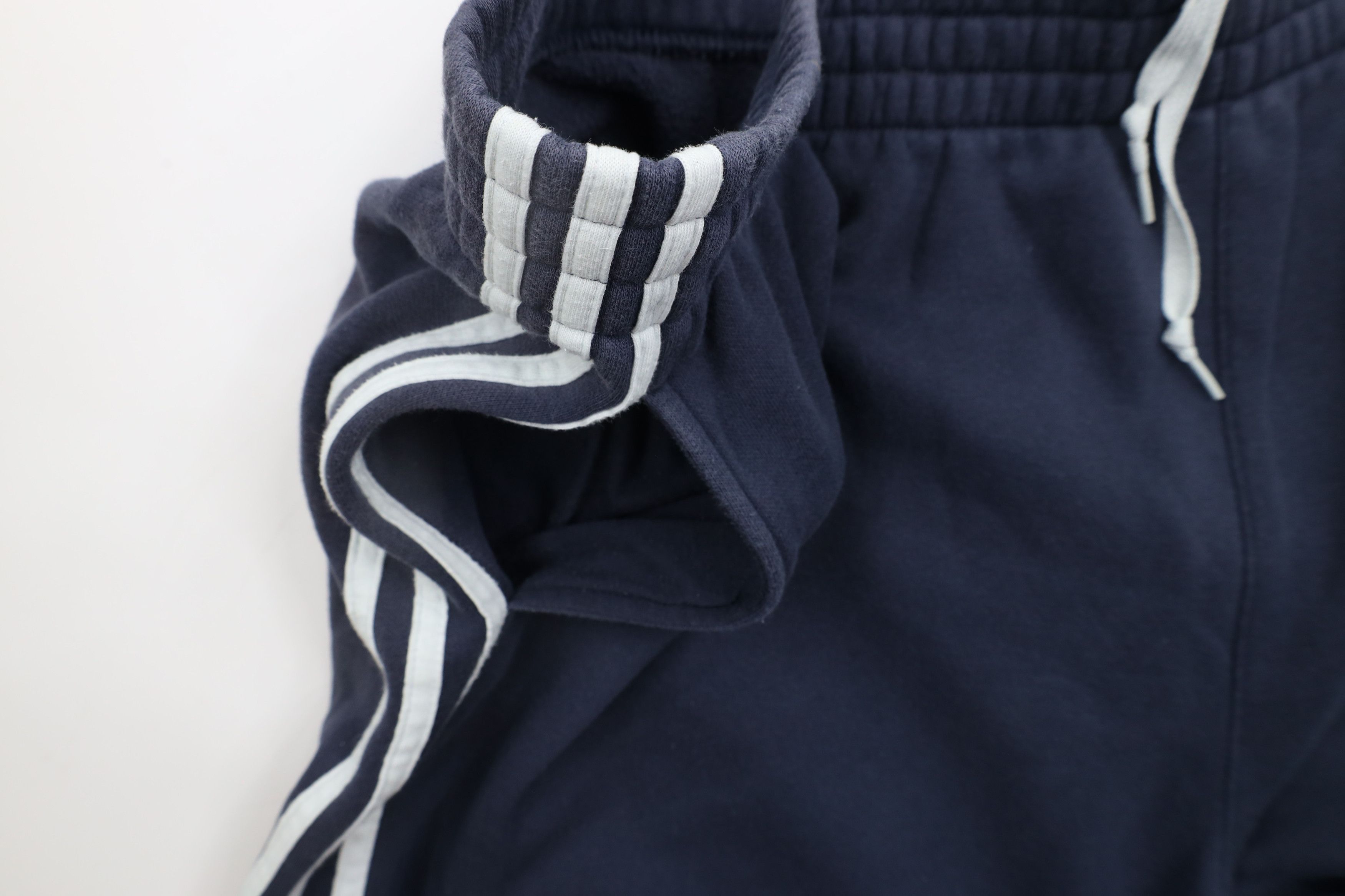 Adidas × Vintage Vintage Adidas Spell Out Striped Wide Leg Sweatpants Blue Size US 40 / EU 56 - 7 Thumbnail