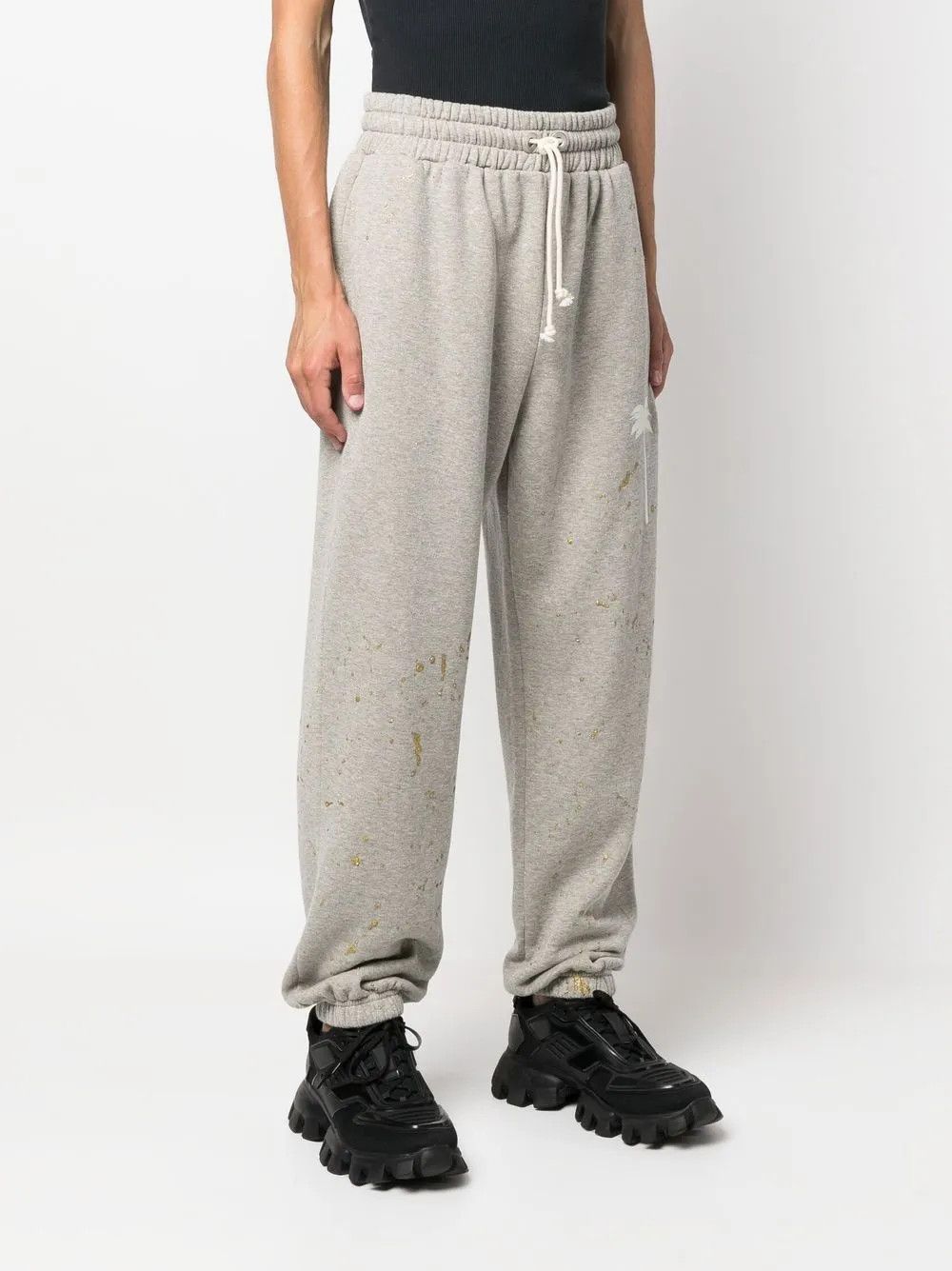 Palm Angels o1gr1nt0325 PXP Painted Classic Sweatpant in Light Grey Size US 32 / EU 48 - 3 Thumbnail