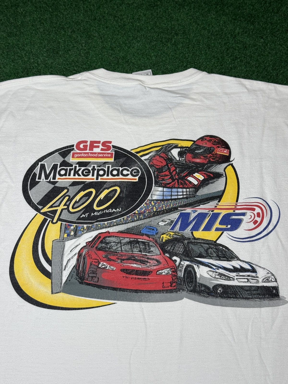 NASCAR GFS Marketplace 400 Gordon Food Racing Michigan Y2K T Shirt Size US L / EU 52-54 / 3 - 2 Thumbnail