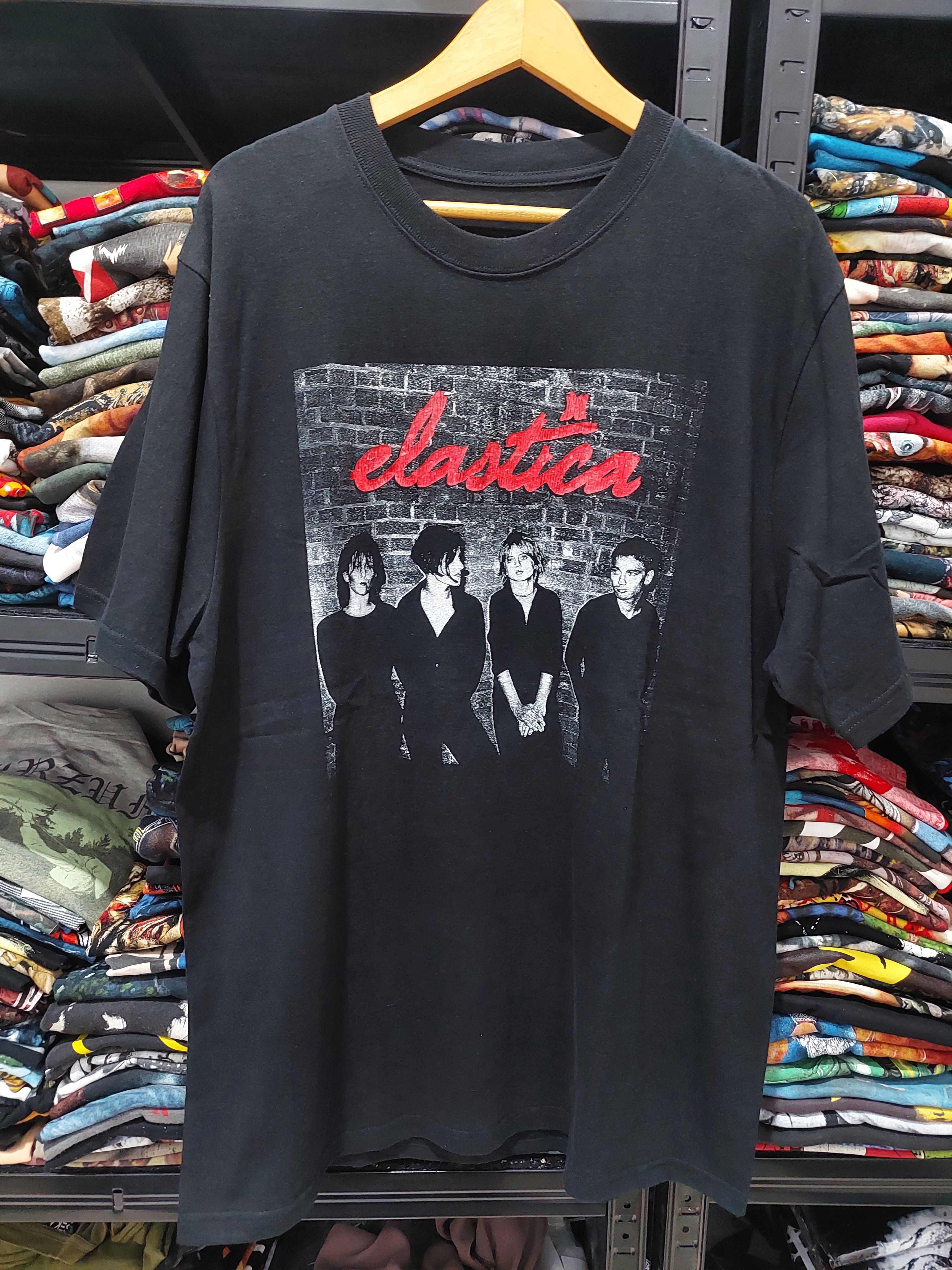 Image of Archival Clothing x Band Tees Elastica Band T-Shirt in Black, Men's (Size XL)