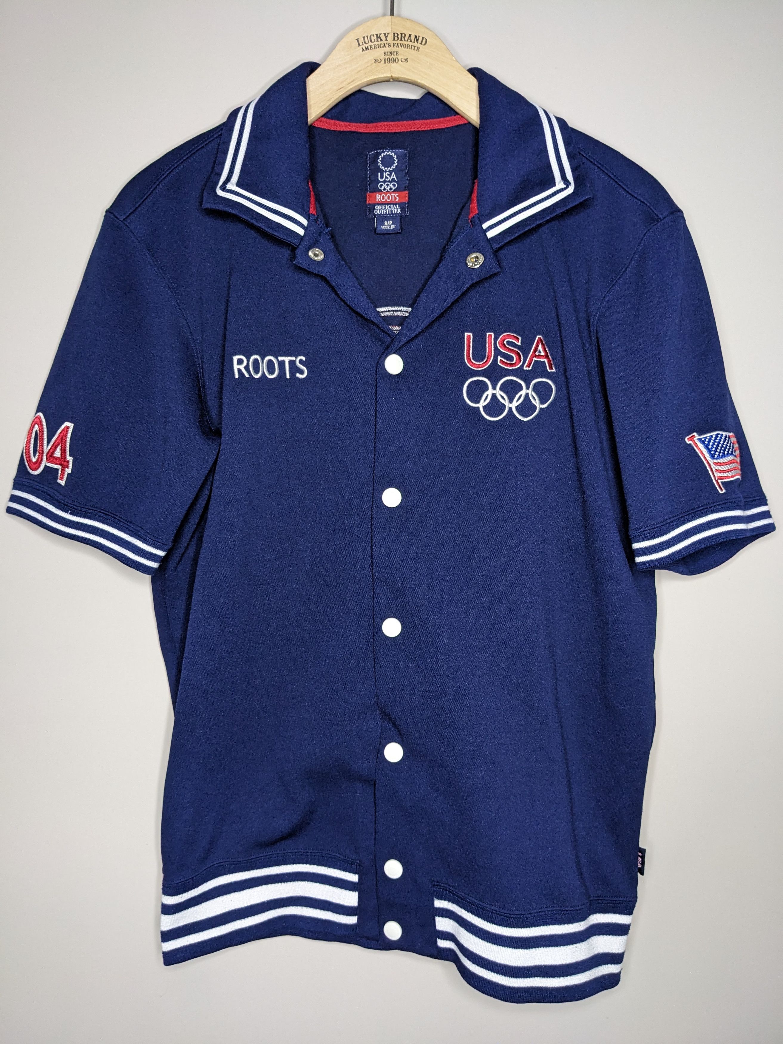 Roots VTG Roots USA 2004 Olympics Camp Shirt Button Snap Sz Small Size US S / EU 44-46 / 1 - 1 Thumbnail