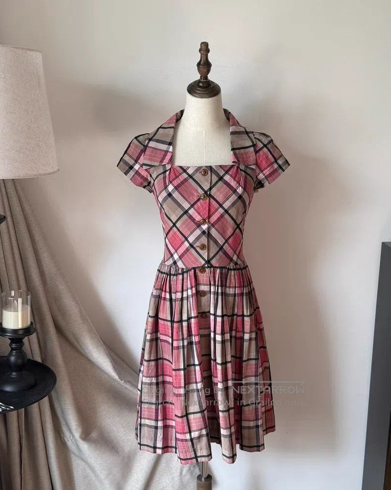 Vivienne Westwood Vivienne Westwood Pink Plaid Dress Size M / US 6-8 / IT 42-44 - 5 Thumbnail