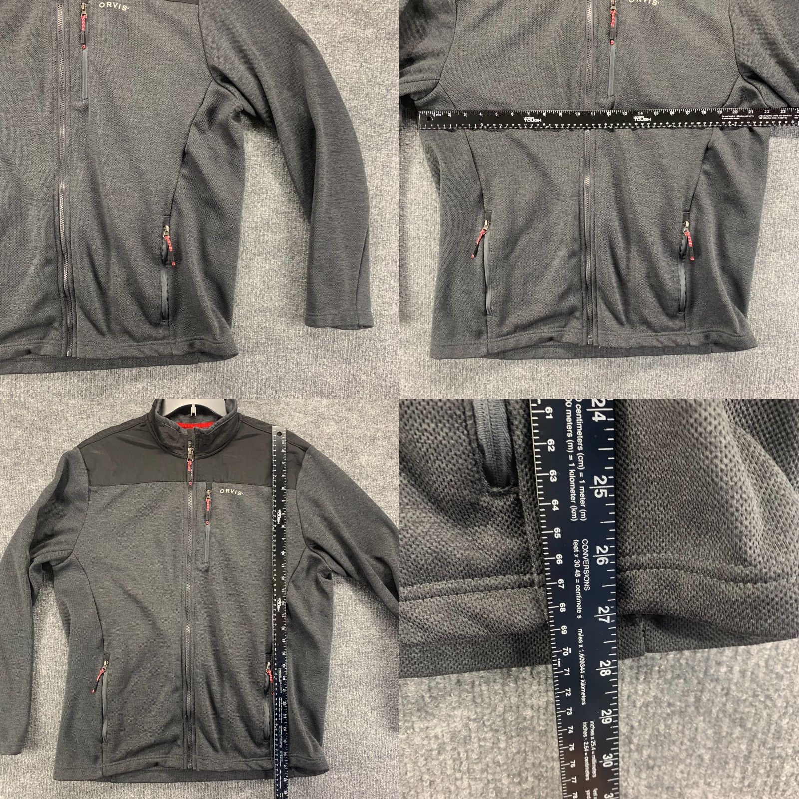 Orvis Orvis Jacket Mens Large L Gray Classic Collection Fleece Lined Pocket Active Size US L / EU 52-54 / 3 - 8 Thumbnail