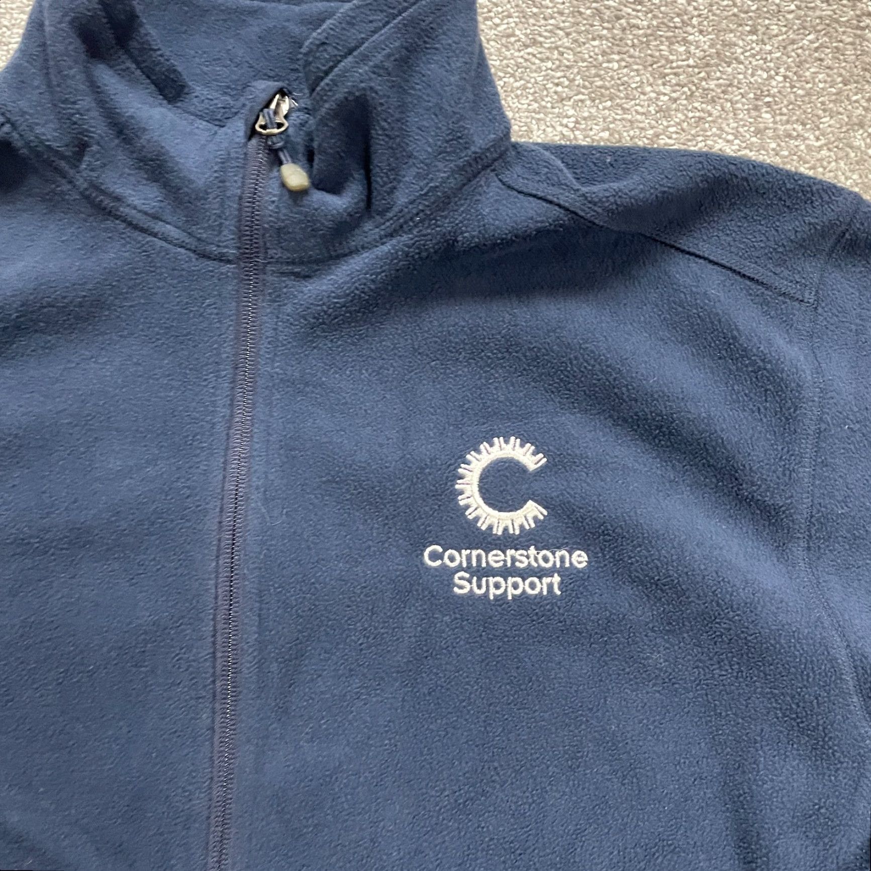 Eddie Bauer Eddie Bauer Jacket Mens Large Navy Blue Fleece Full Zip Mock Neck Casual Outdoor Size US L / EU 52-54 / 3 - 6 Thumbnail