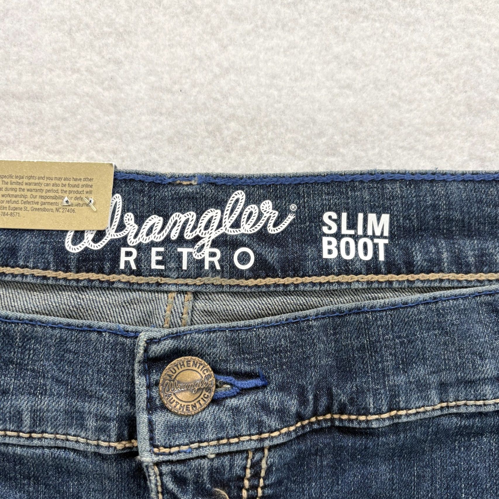 Wrangler Wrangler Retro Slim Boot Jeans Mens 42x32 Denim Stretch Blue Medium Wash Cowboy Size US 42 / EU 58 - 4 Thumbnail