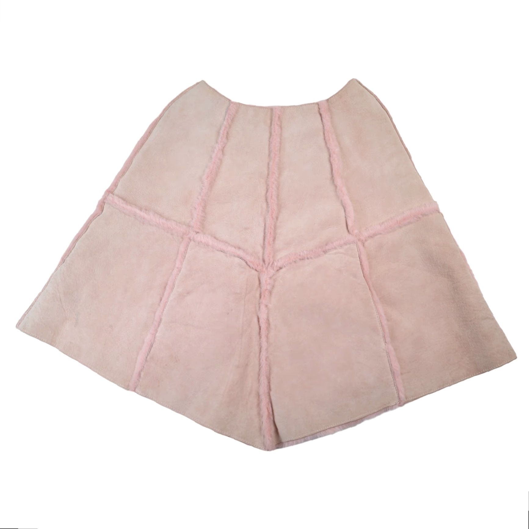 Ugg UGG Leather Sherling Lined Skirt Pink Womens Small / Medium Size 28" / US 6 / IT 42 - 2 Thumbnail