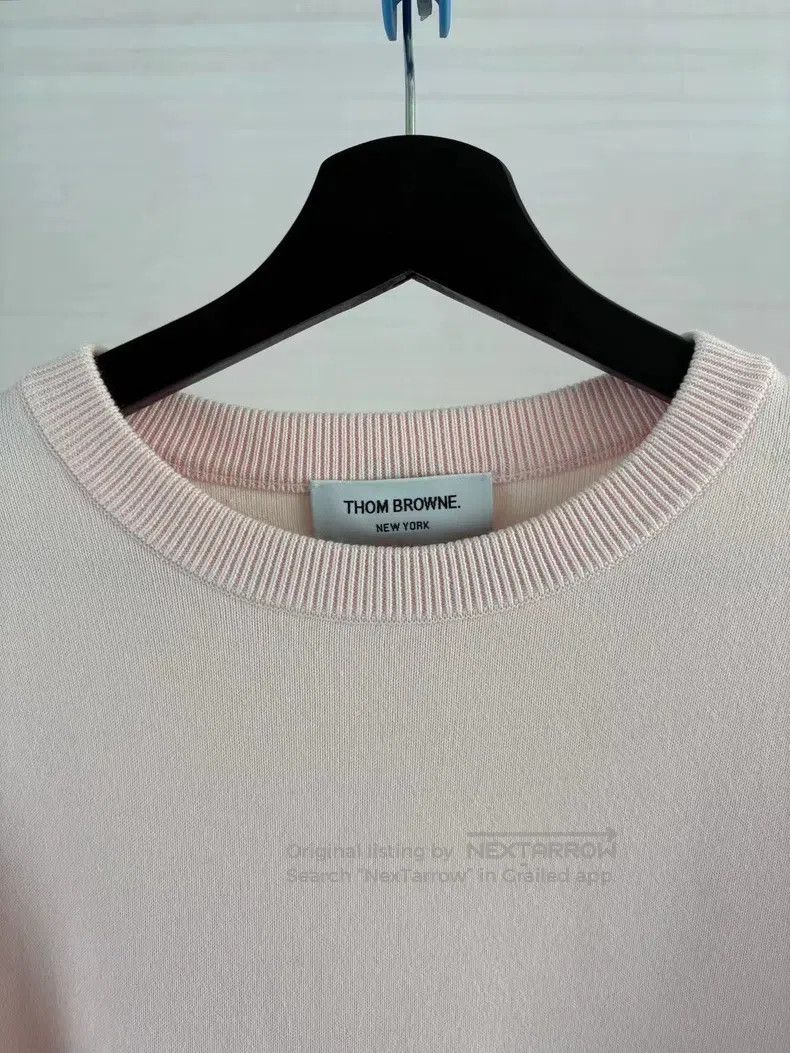 Thom Browne Thom Browne Pink Matchstick Men Sweatshirt Size US L / EU 52-54 / 3 - 3 Thumbnail