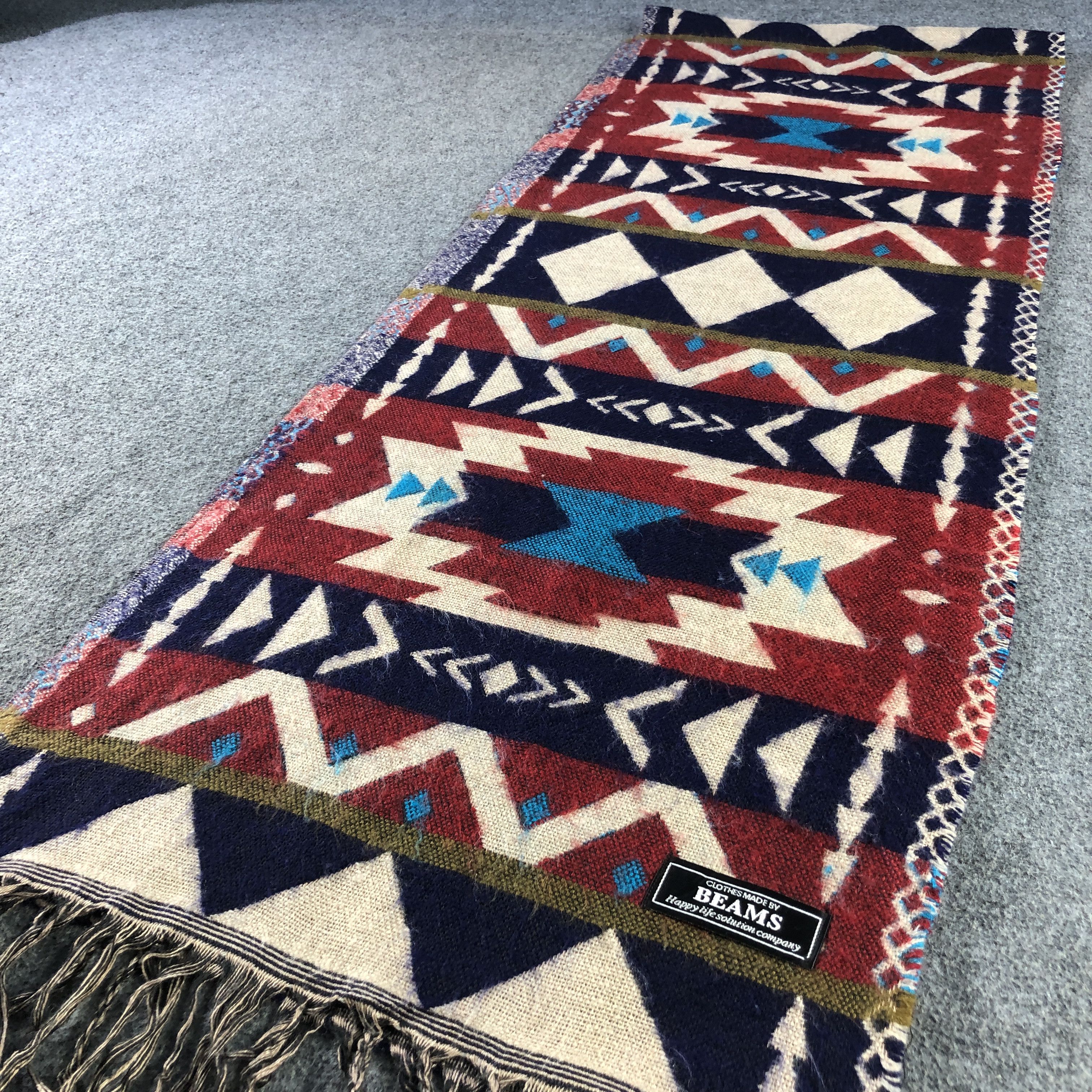 Beams Plus Beams Native Design Neck Wrap Scarf Muffler V2917 Size ONE SIZE - 3 Thumbnail
