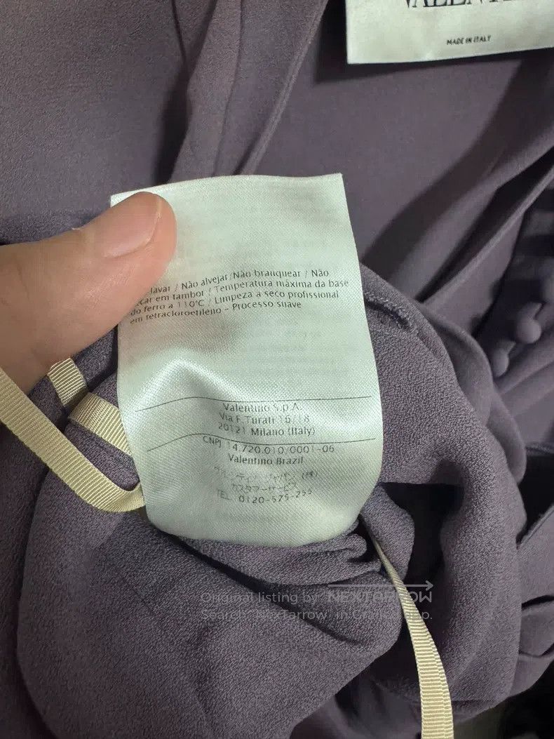 Valentino Valentino Purple cape dress Size S / US 4 / IT 40 - 6 Thumbnail