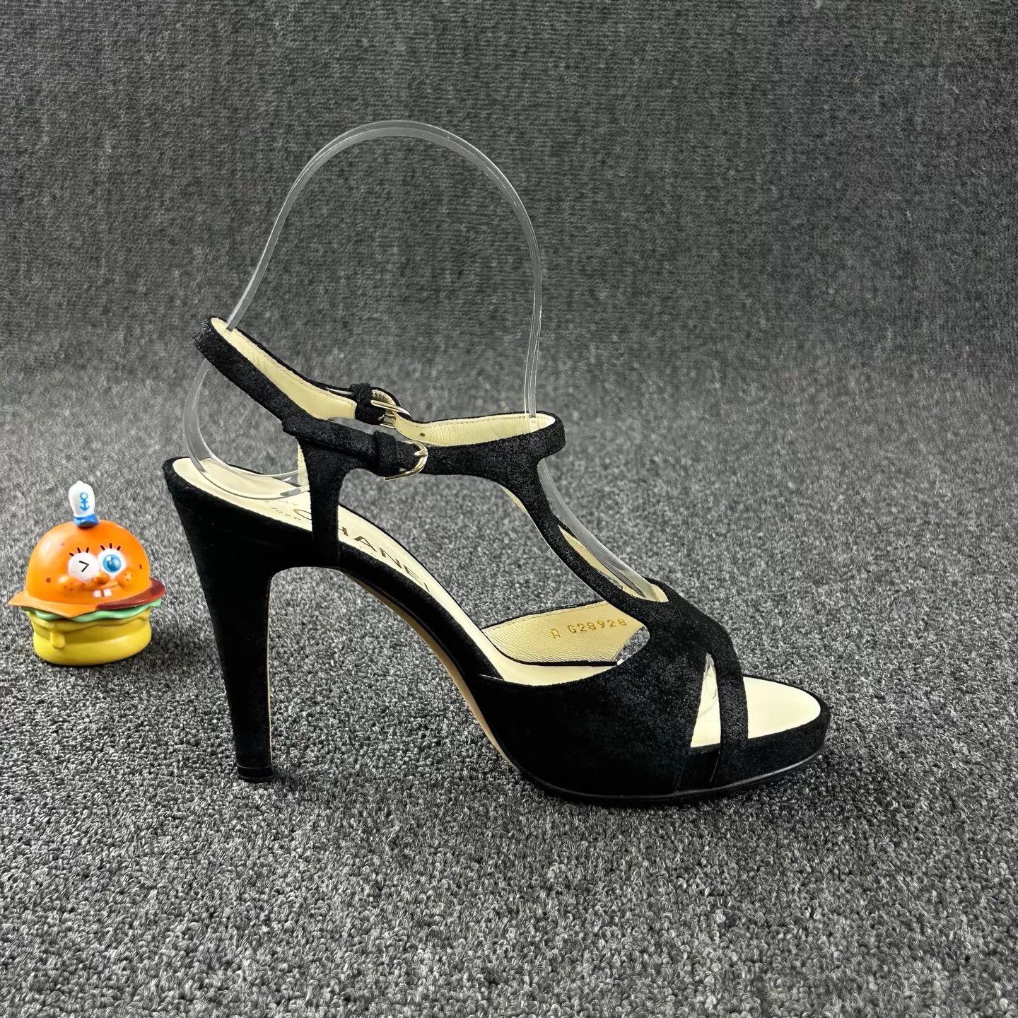 Chanel Chanel Black Suede High Heels Women's 36.5 Size US 6 / IT 36 - 4 Thumbnail