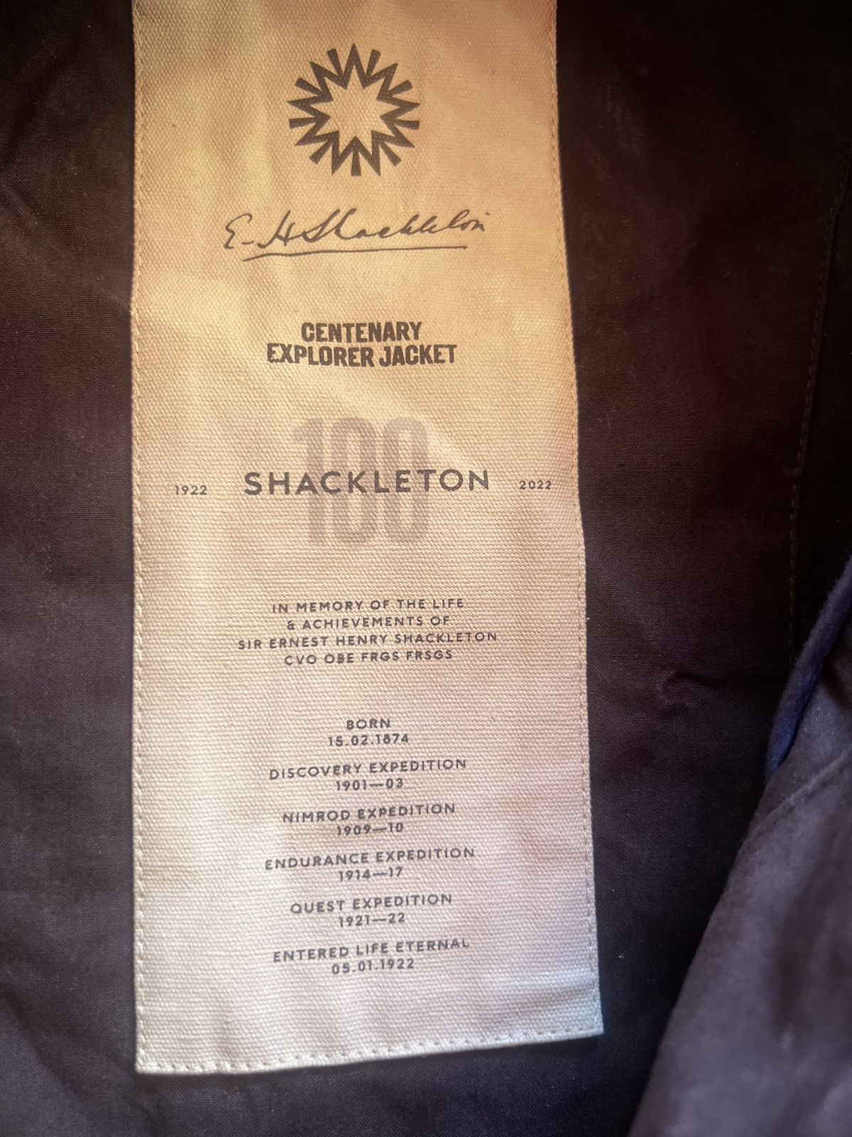Other Shackleton 100 Centenary Explorer Waxed Anorak Jacket Size S Size US S / EU 44-46 / 1 - 11 Thumbnail