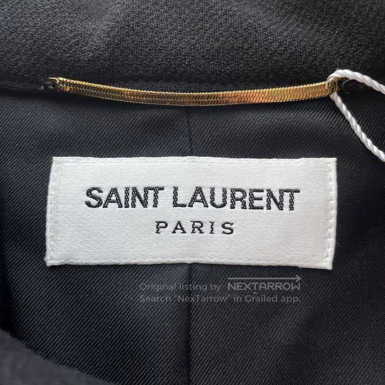 Saint Laurent Paris Saint Laurent Paris Solid Color Pointed Collar Long-sleeve Size XS / US 0-2 / IT 36-38 - 4 Thumbnail