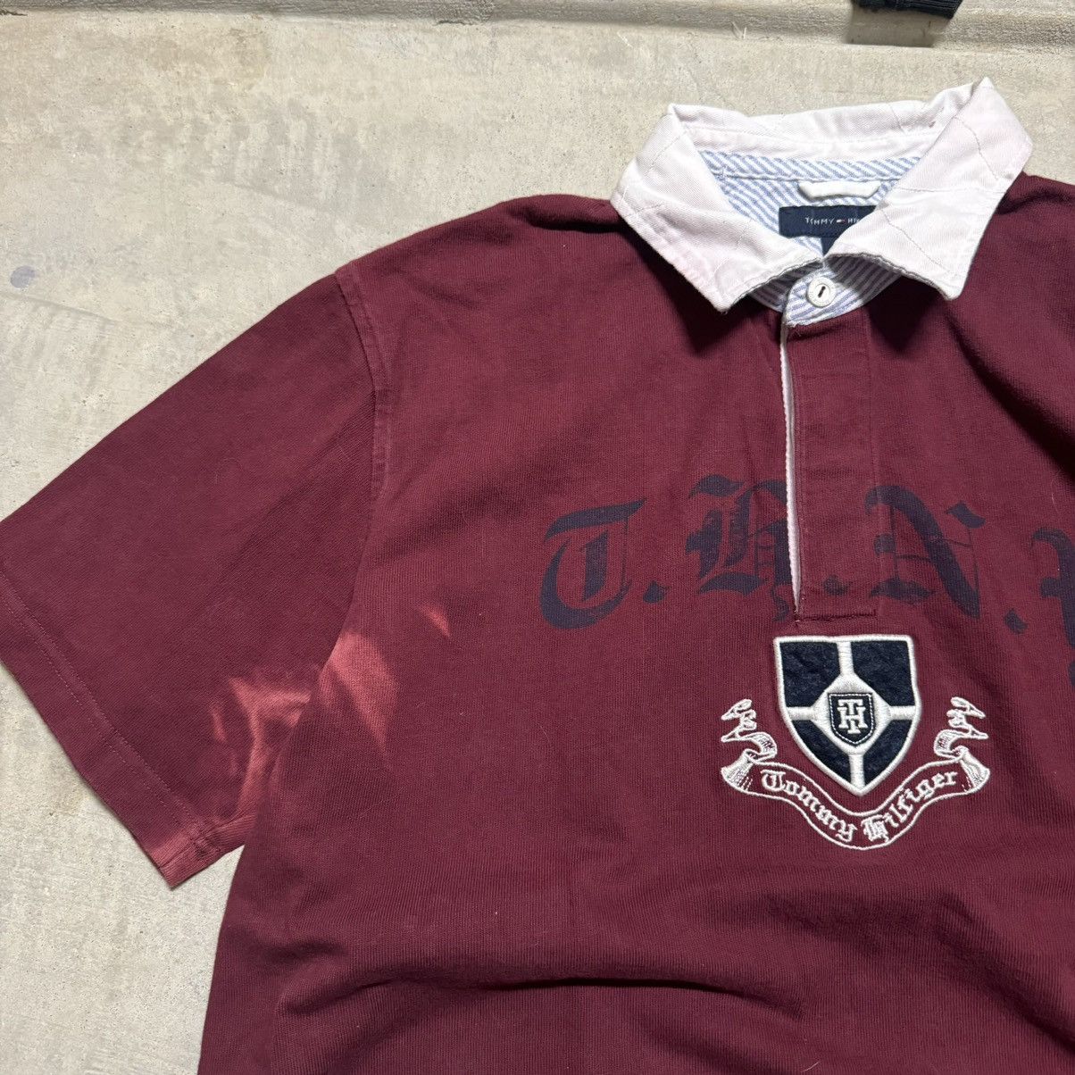 Tommy Hilfiger × Vintage Vintage y2k Tommy Hilfiger rugby Polo preppy Xl Size US XL / EU 56 / 4 - 2 Thumbnail