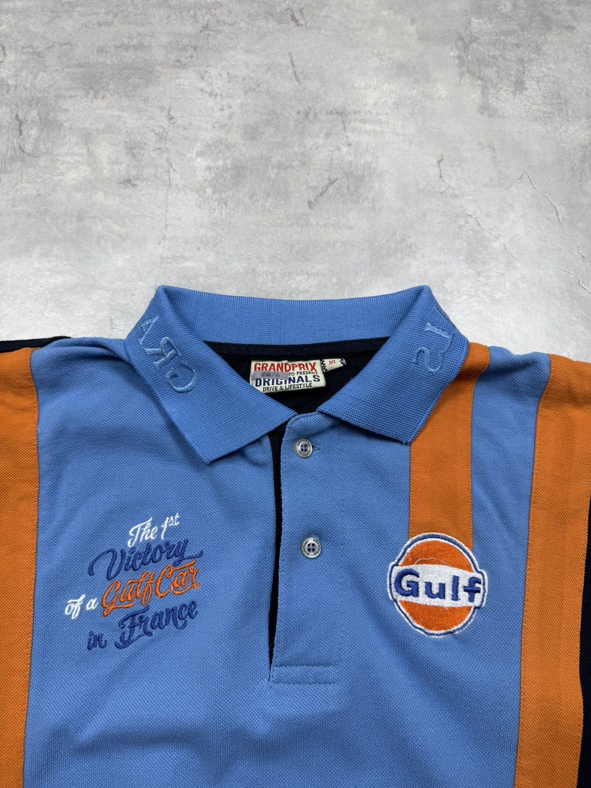 Vintage Grandprix Gulf Steve Mcqueen Racing Polo Size US XL / EU 56 / 4 - 2 Thumbnail