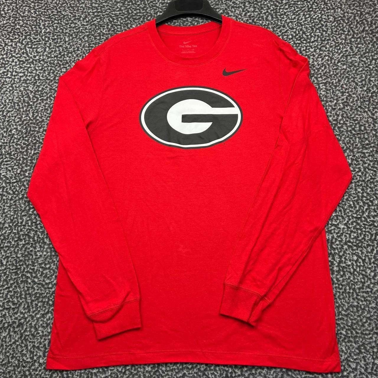 Nike Nike Shirt Men Red Georgia Bulldogs Crew Neck Cotton New L Size US L / EU 52-54 / 3 - 1 Thumbnail