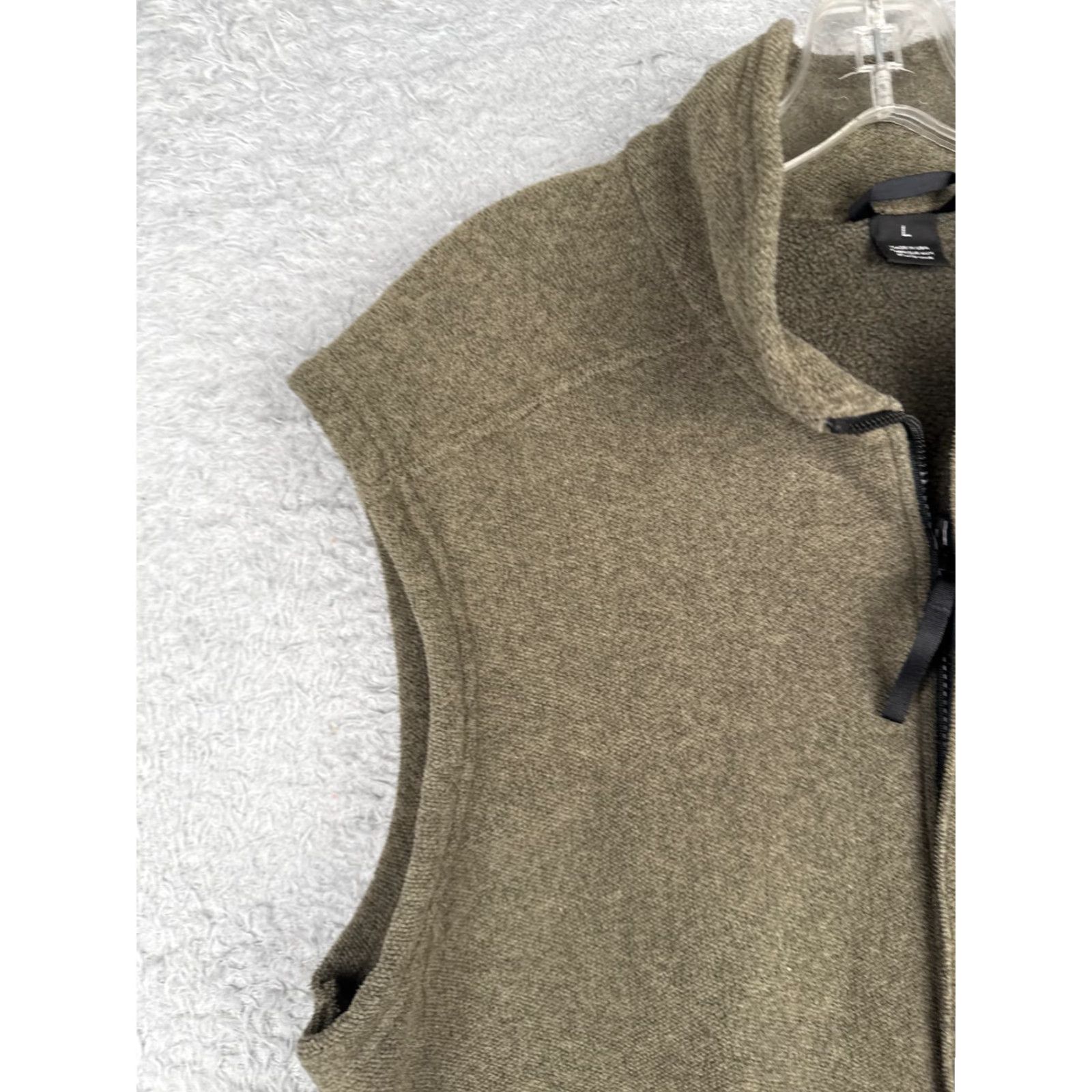 Mountain Hardwear Mountain Hardwear Vest Women L Beige Knit Shell Mock Neck Full Zip Polyester Size L / US 10 / IT 46 - 6 Thumbnail