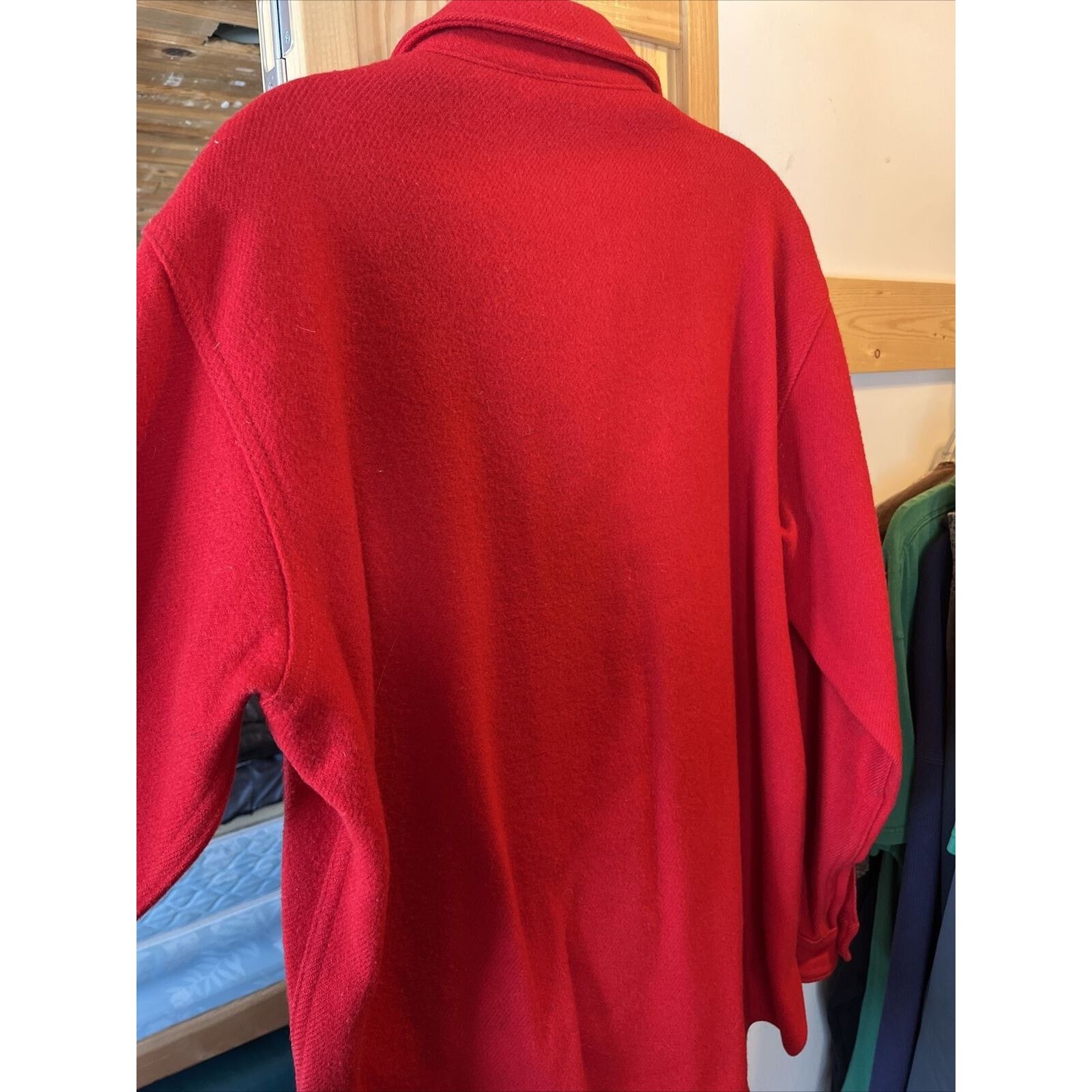 Woolrich Woolen Mills Woolrich Vintage Mens 16 Red Wool Western Distressed Flannel Size US L / EU 52-54 / 3 - 19 Thumbnail
