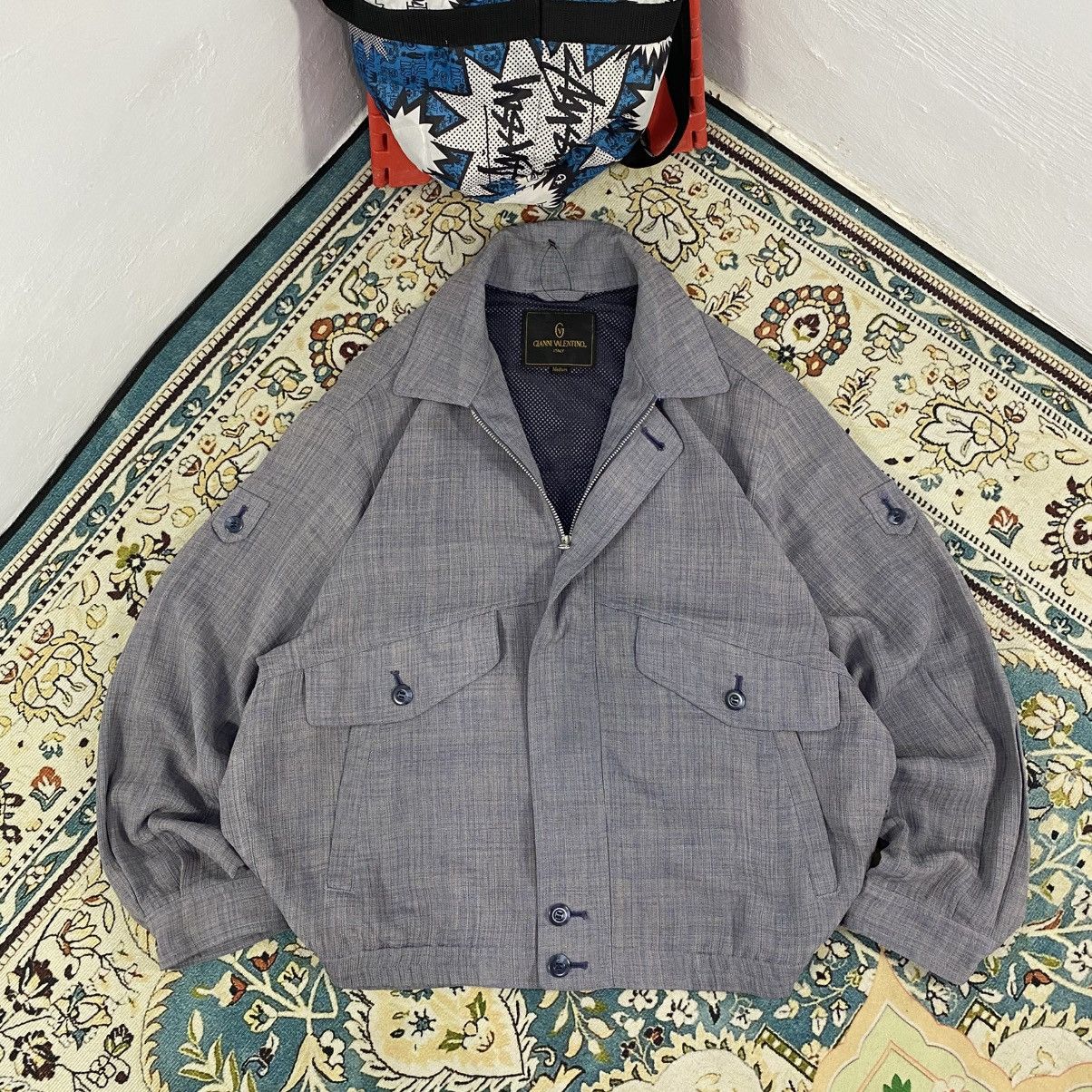 Gianni Valentino × Vintage Gianni Valentino Italy Flight Casual Jacket Size US M / EU 48-50 / 2 - 1 Thumbnail
