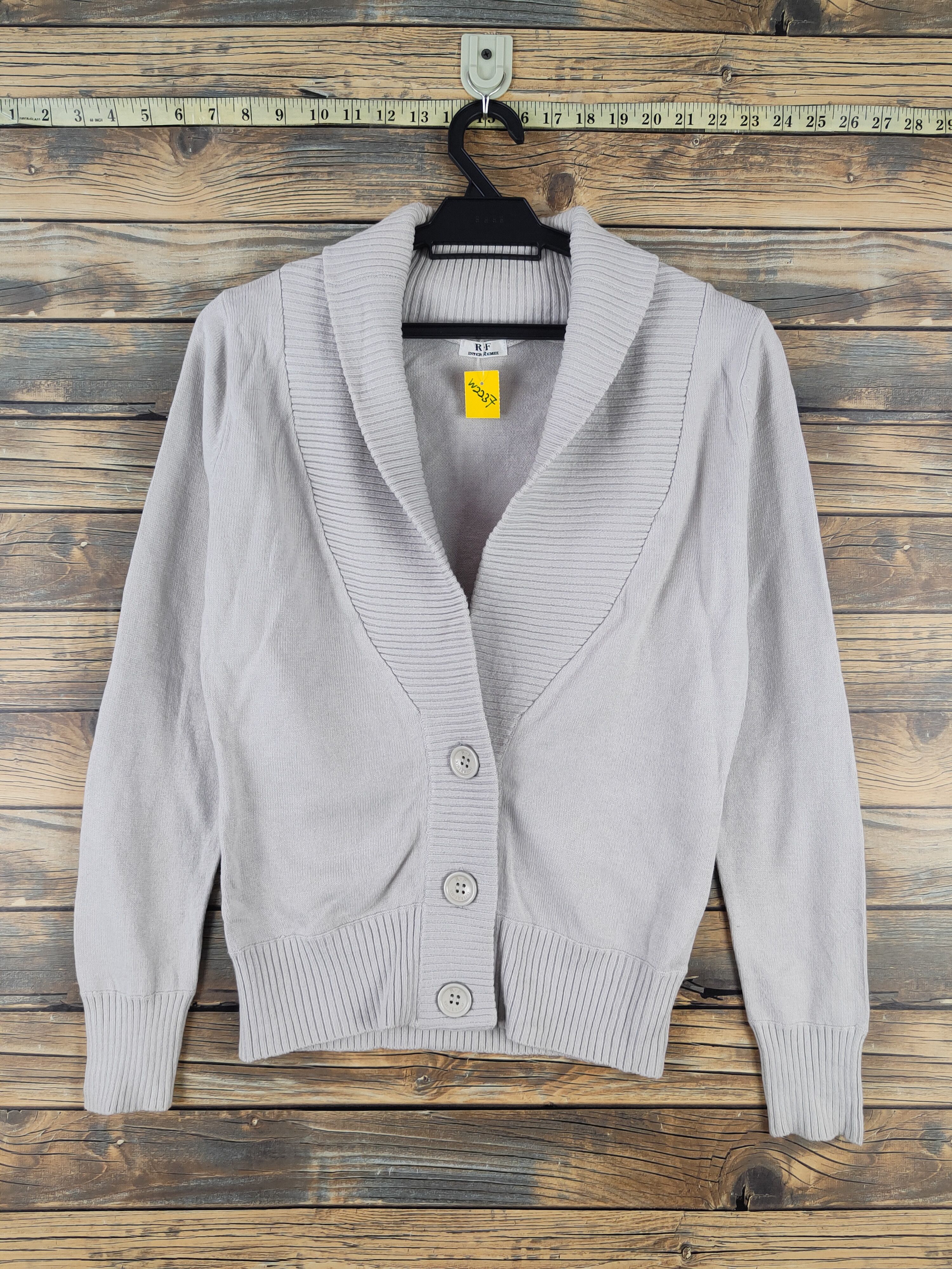 Homespun Knitwear × Japanese Brand Japanese Brand Light Gray Knitwear Cardigan #W2237 Size S / US 4 / IT 40 - 1 Thumbnail