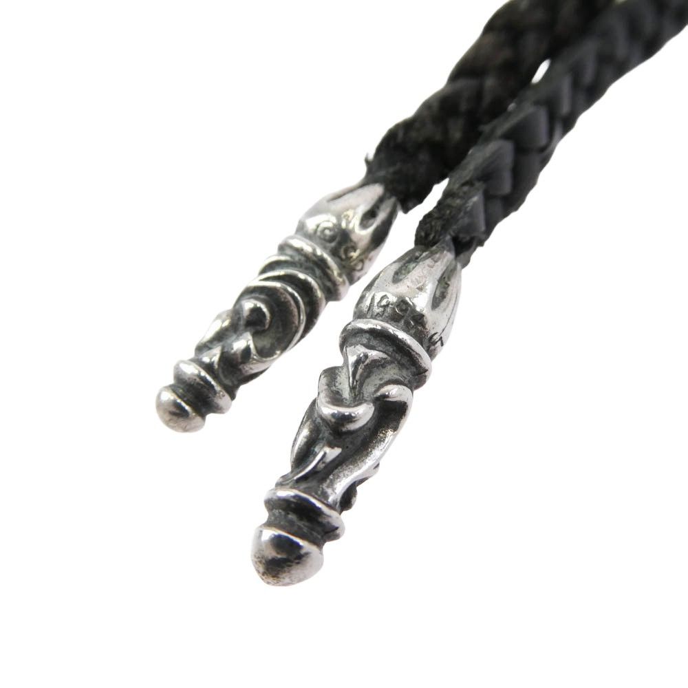Chrome Hearts Chrome hearts leather silver braid strap necklace Size ONE SIZE - 4 Thumbnail