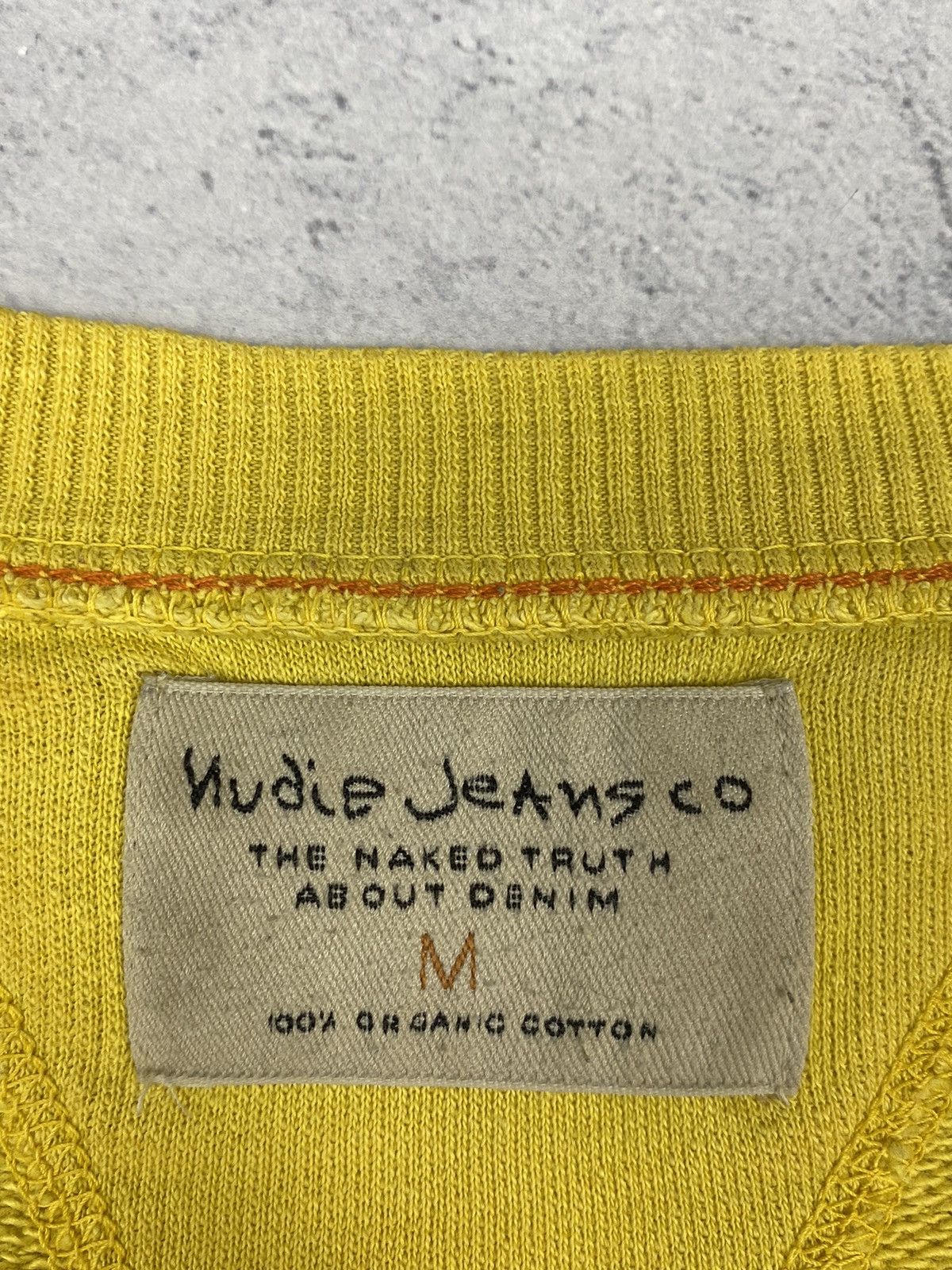 Nudie Jeans Nudie Jeans Big Logo Yellow Sweatshirt Size M Size US M / EU 48-50 / 2 - 13 Thumbnail