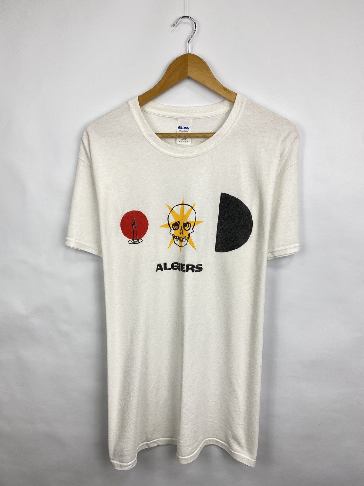 Vintage 💀 🇩🇿 Vintage Y2K Algiers Skull Anarchy Death T-Shirt Rare Size US L / EU 52-54 / 3 - 3 Thumbnail